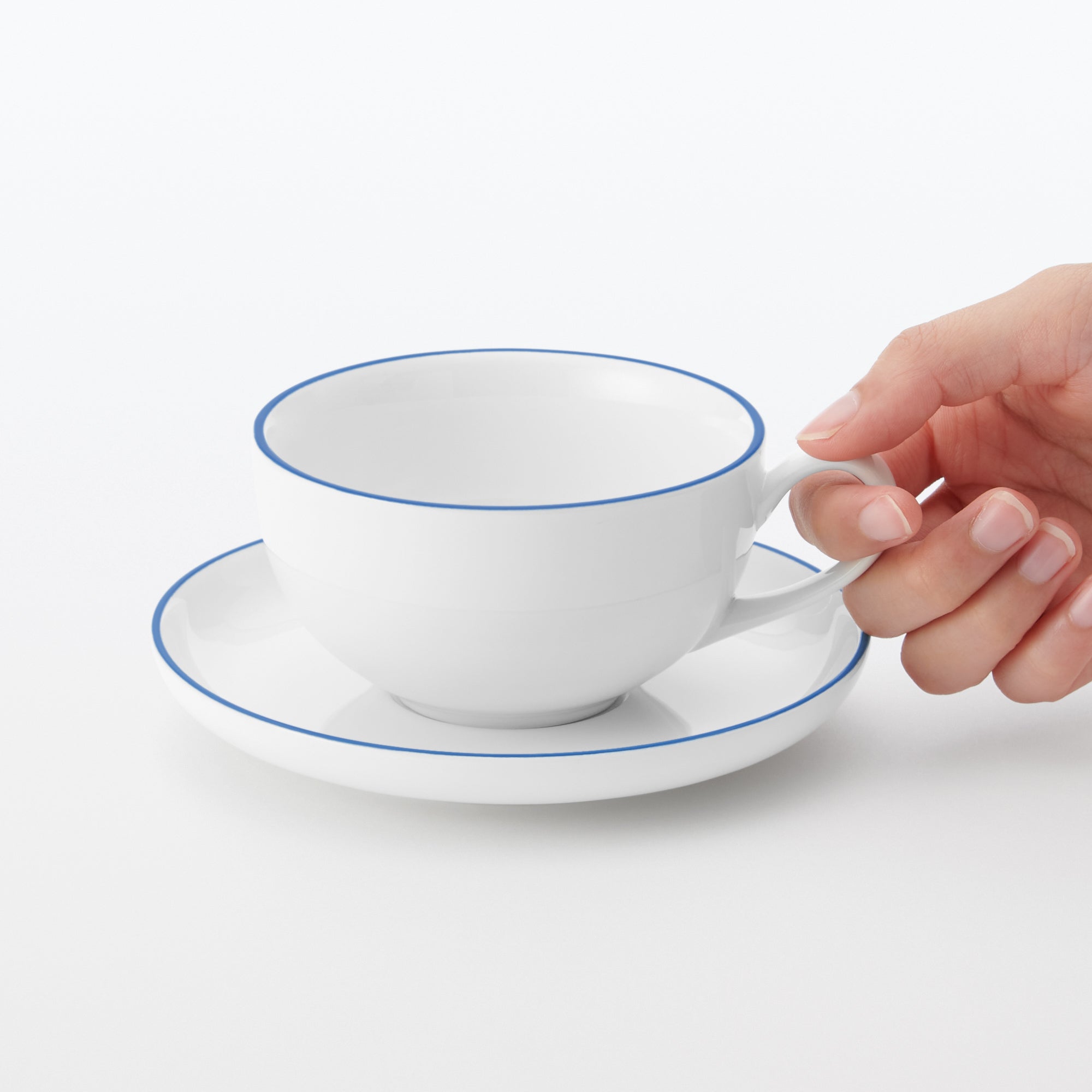 Everyday Tableware Teacup - Blue Stripe - Image 7