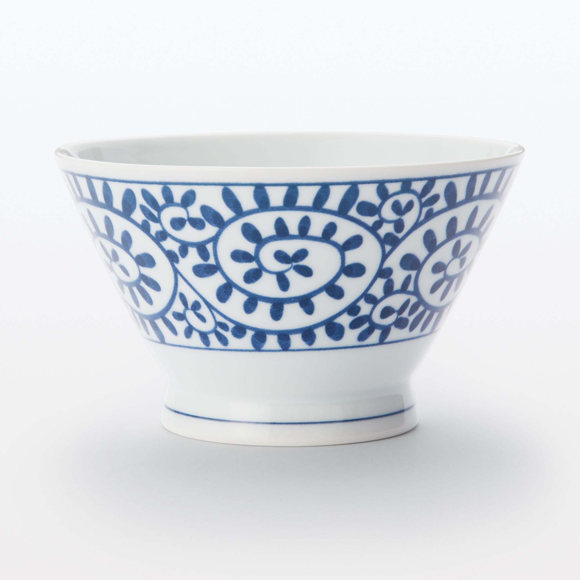 Hasami Ware Rice Bowl - Arabesque Pattern - Image 11