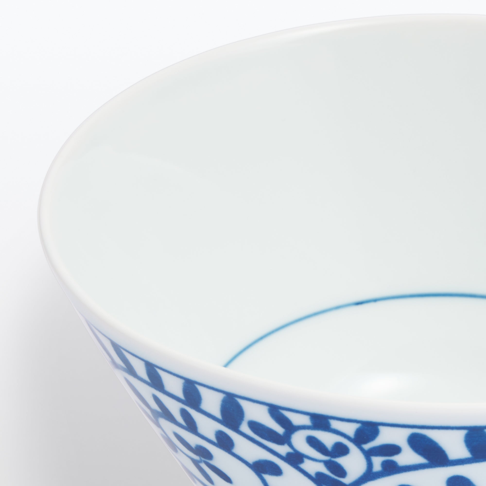 Hasami Ware Rice Bowl - Arabesque Pattern - Image 8