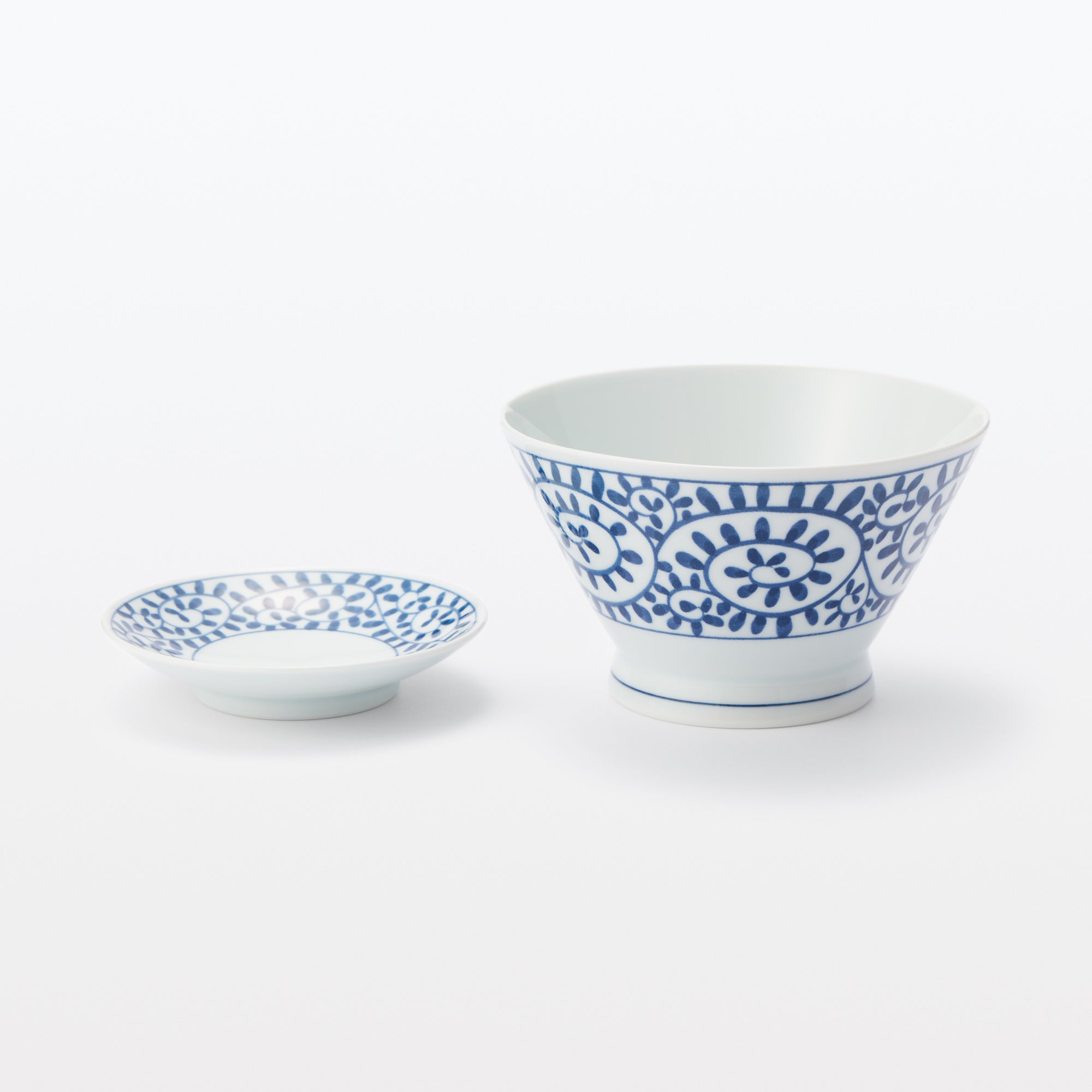 Hasami Ware Rice Bowl - Arabesque Pattern - Image 14