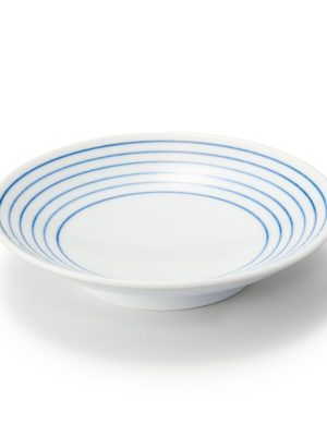 Hasami Ware Small Plate - Horizontal Stripes Pattern
