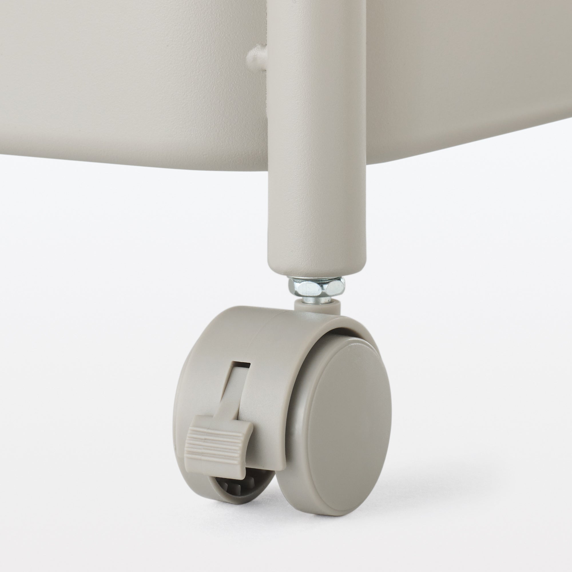 Steel Pipe Wheeled Rack Utility Cart - Warm Gray - Image 4