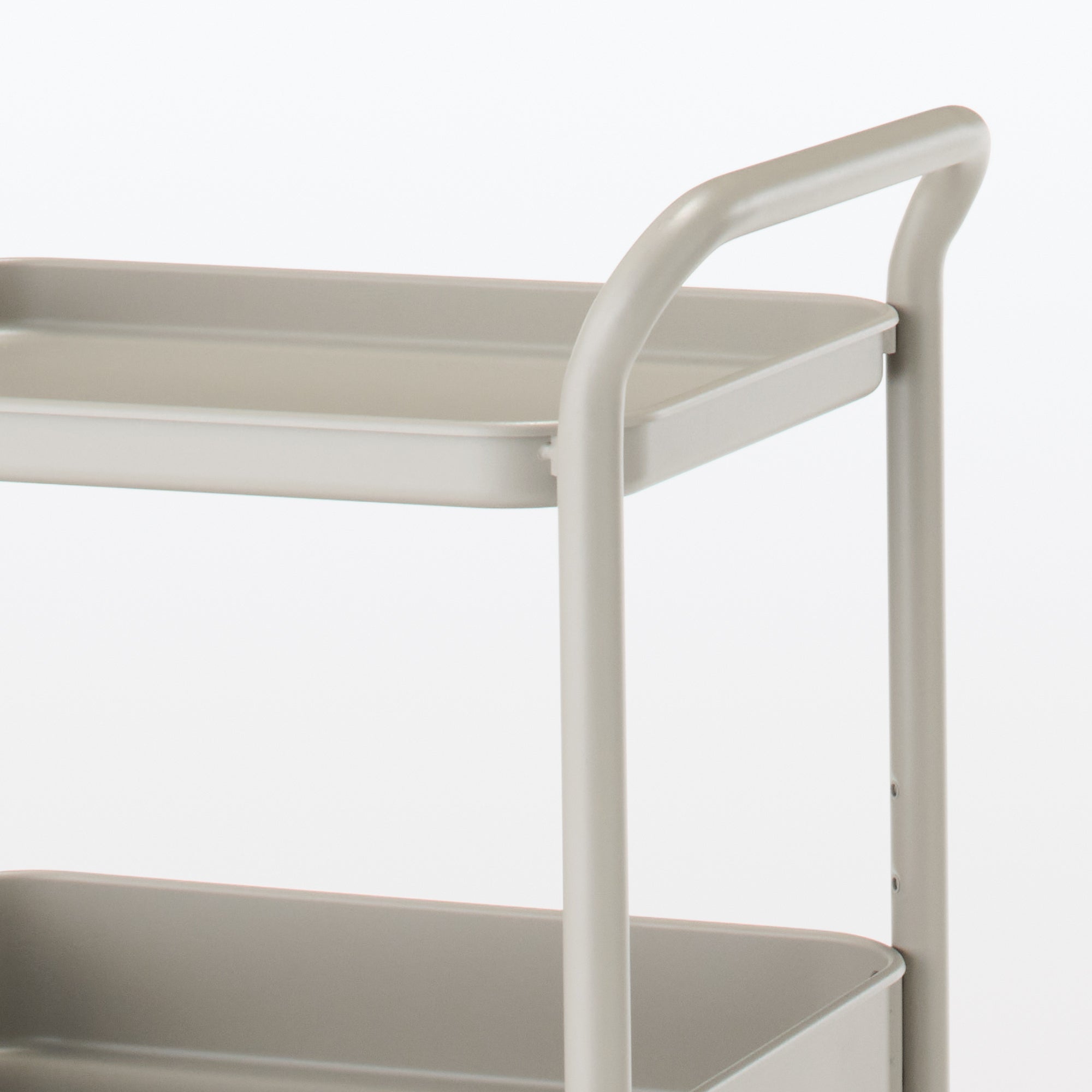 Steel Pipe Wheeled Rack Utility Cart - Warm Gray - Image 6