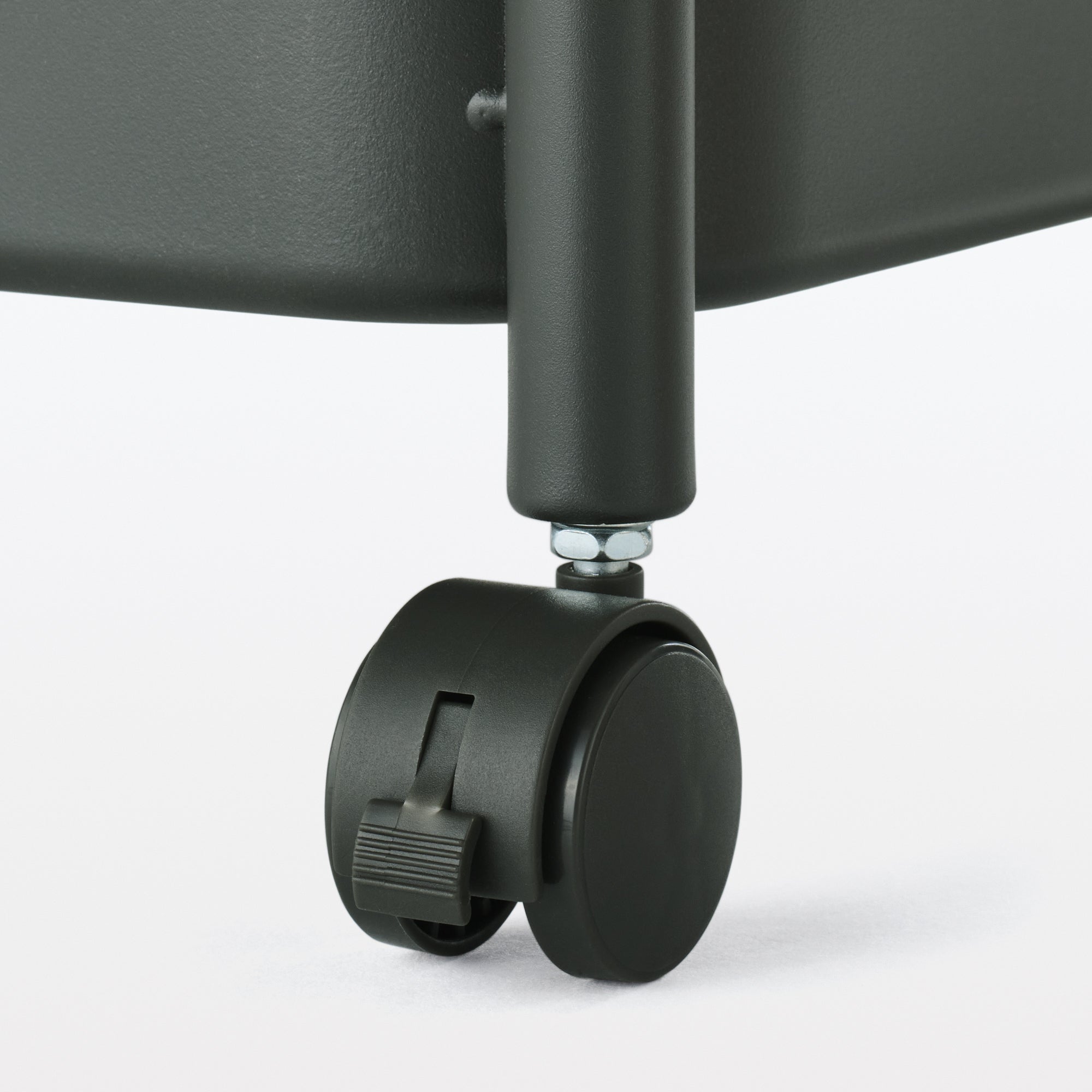 Steel Pipe Wheeled Rack Utility Cart - Dark Gray - Image 4