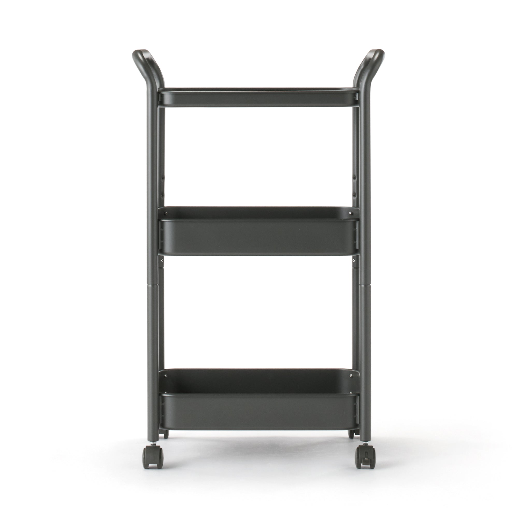 Steel Pipe Wheeled Rack Utility Cart - Dark Gray