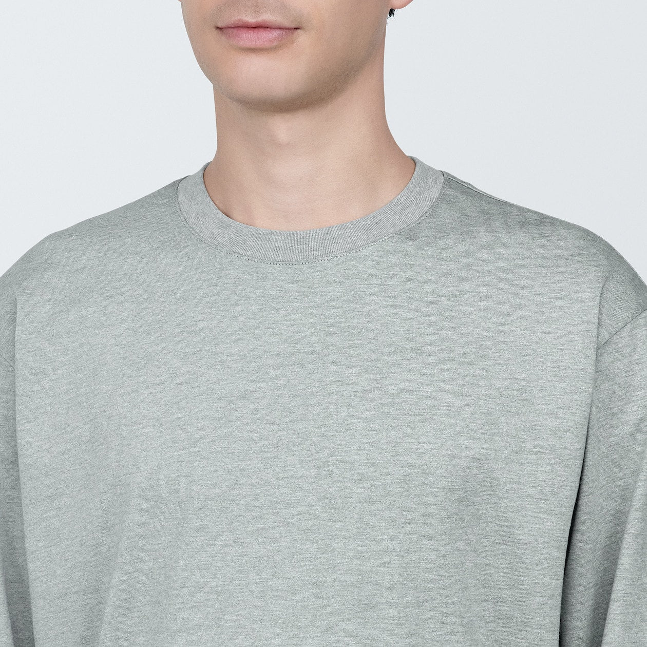 Men's Washed Jersey Crew Neck Long Sleeve T-Shirt - Image 28