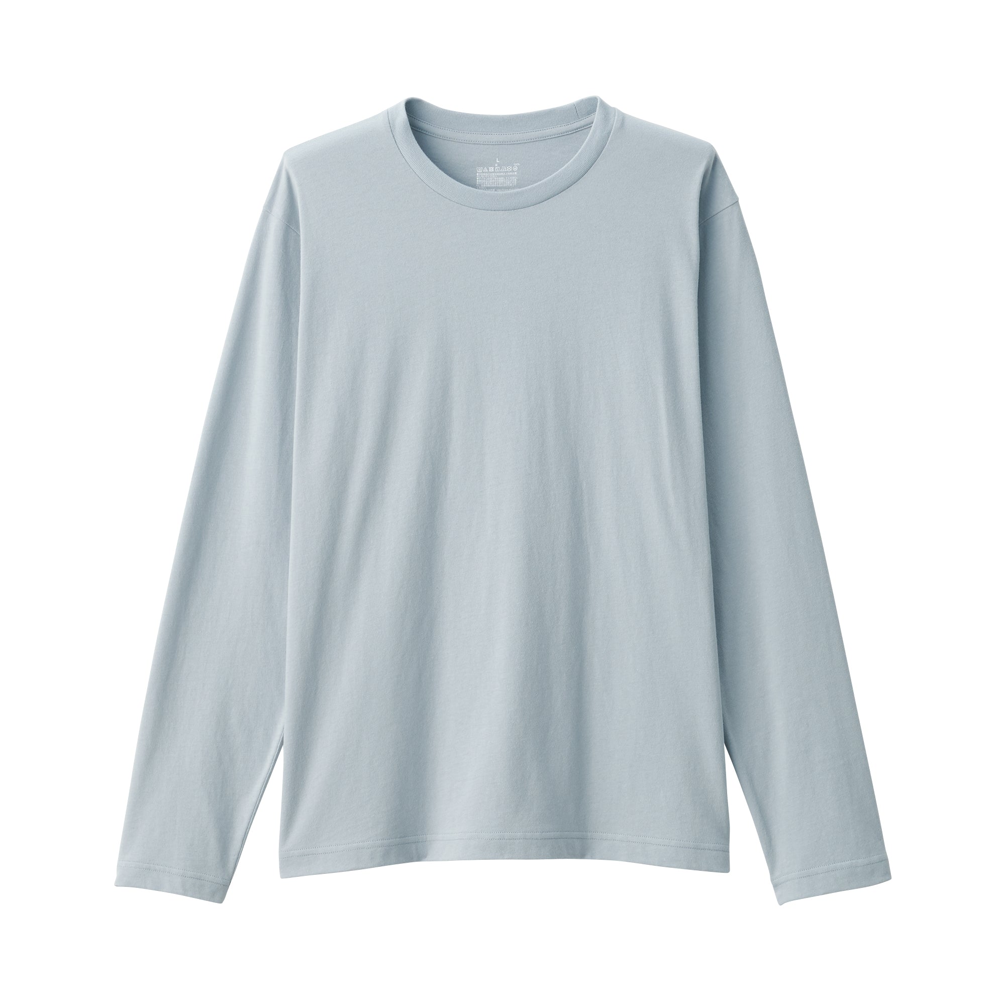 Men's Washed Jersey Crew Neck Long Sleeve T-Shirt - Image 2