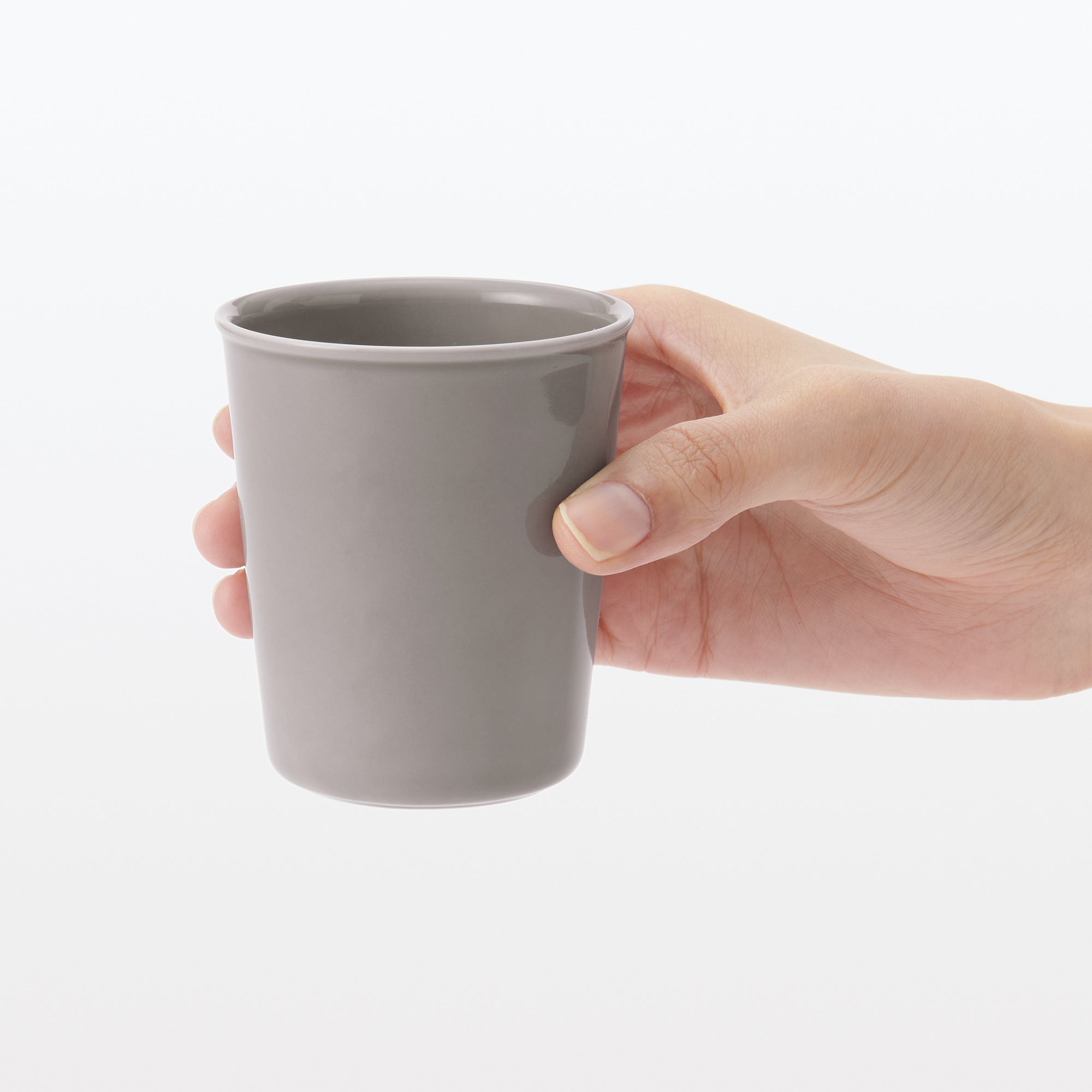 Porcelain Gargle Cup - Gray