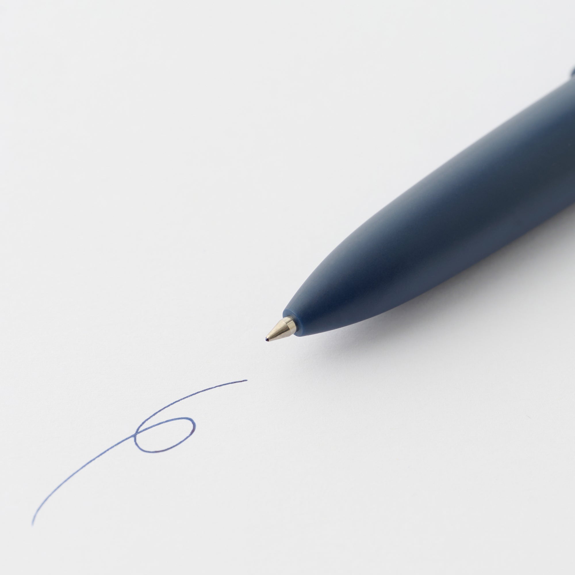 Compact Gel Ink Ballpoint Pen Knock Type 0.5 mm - Blue Black - Image 3