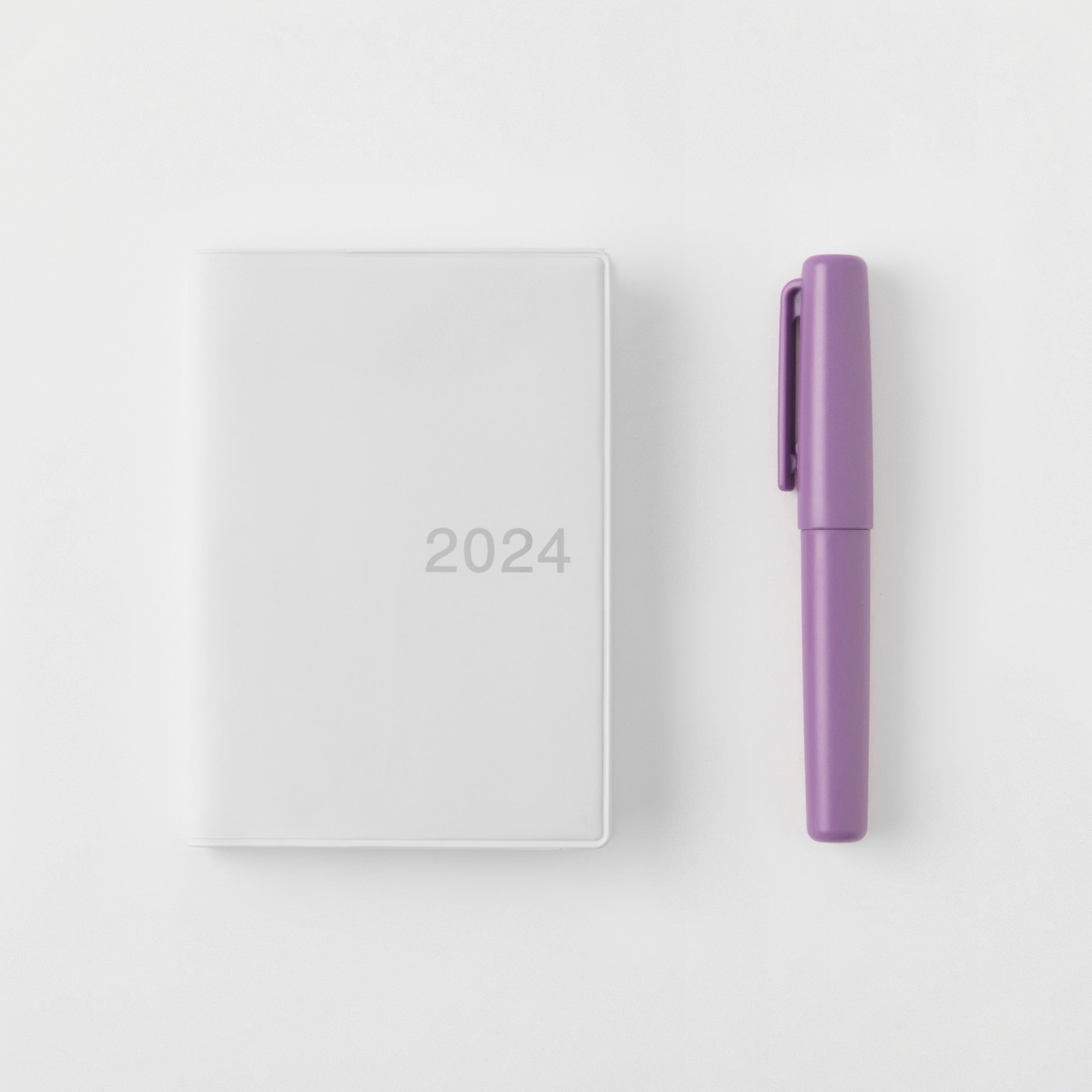 Compact Gel Ink Ballpoint Pen Cap Type 0.5 mm - Purple - Image 4