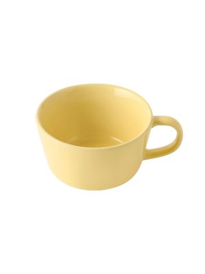 Stoneware Cereal Mug Cup - Light Yellow