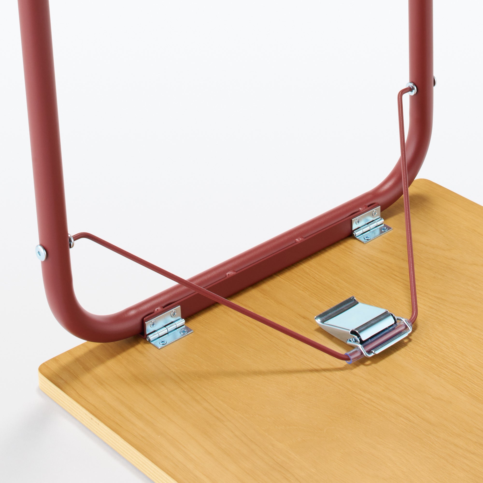 Steel Pipe Table - Burgundy - Image 5