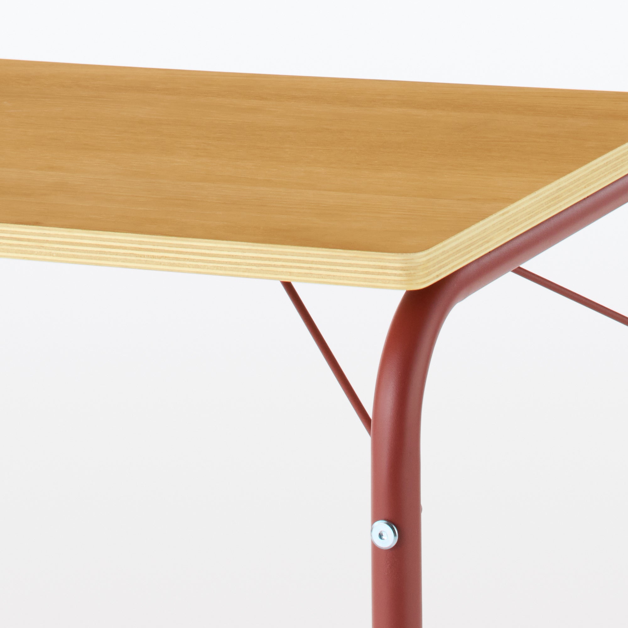 Steel Pipe Table - Burgundy - Image 6