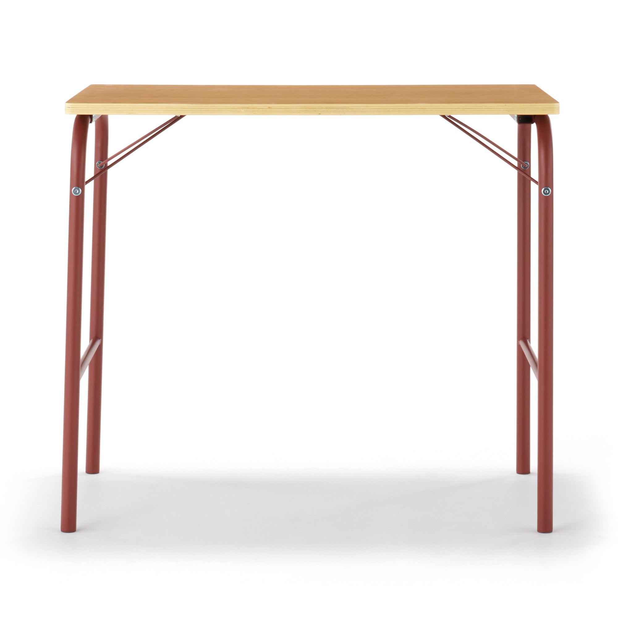 Steel Pipe Table - Burgundy
