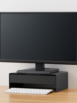 Steel Monitor Stand with Drawer