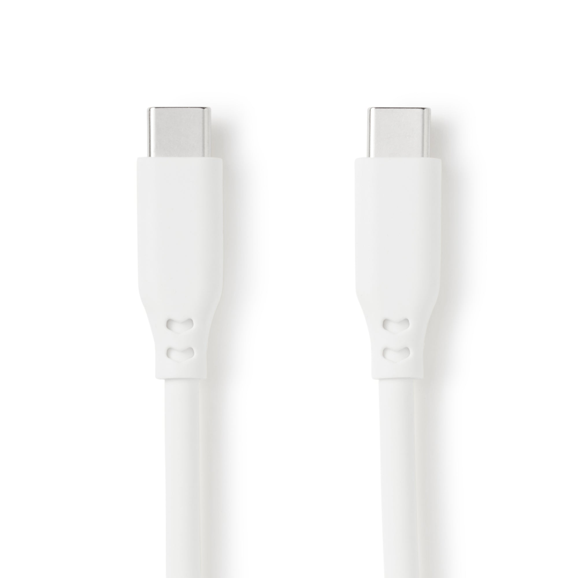 Soft and Tangle-free USB Cable - C to C - White