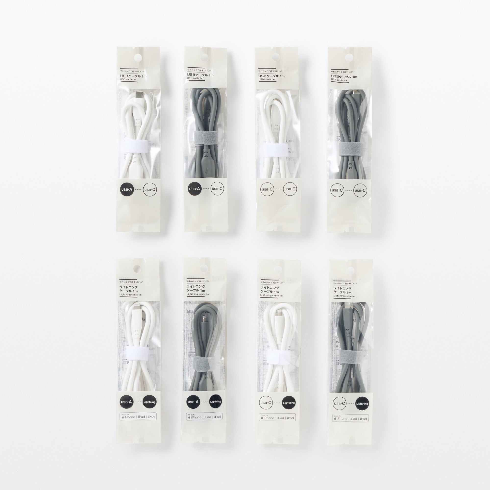 Soft and Tangle-free USB Cable - C to C - Gray - Image 4