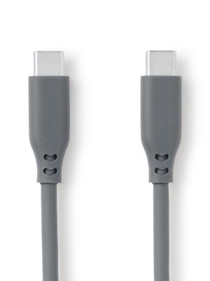 Soft and Tangle-free USB Cable - C to C - Gray