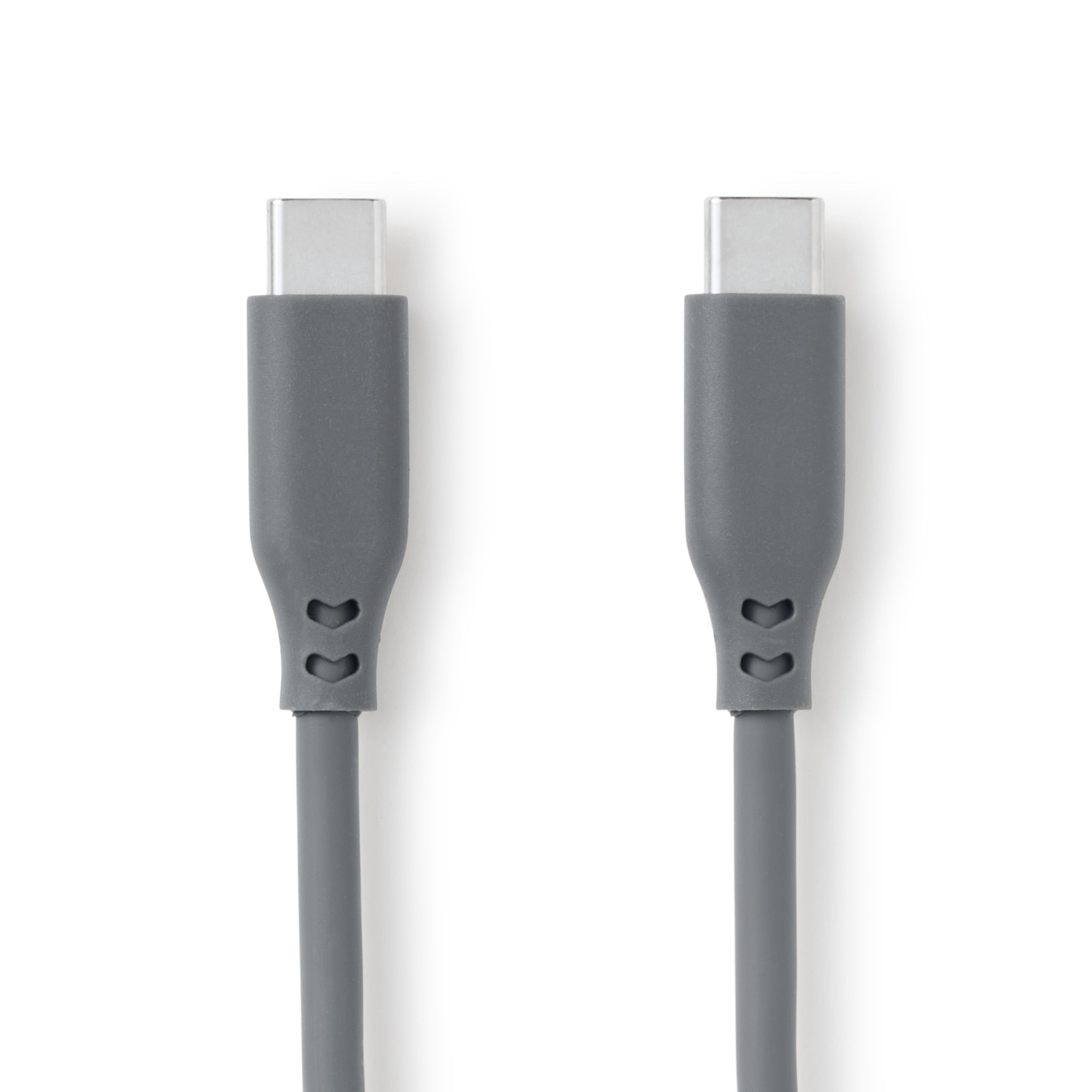 Soft and Tangle-free USB Cable - C to C - Gray