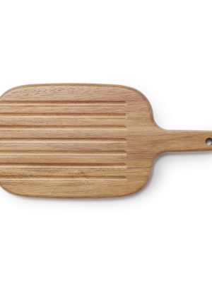 Acacia Double-Sided Cutting Board with Handle - Small