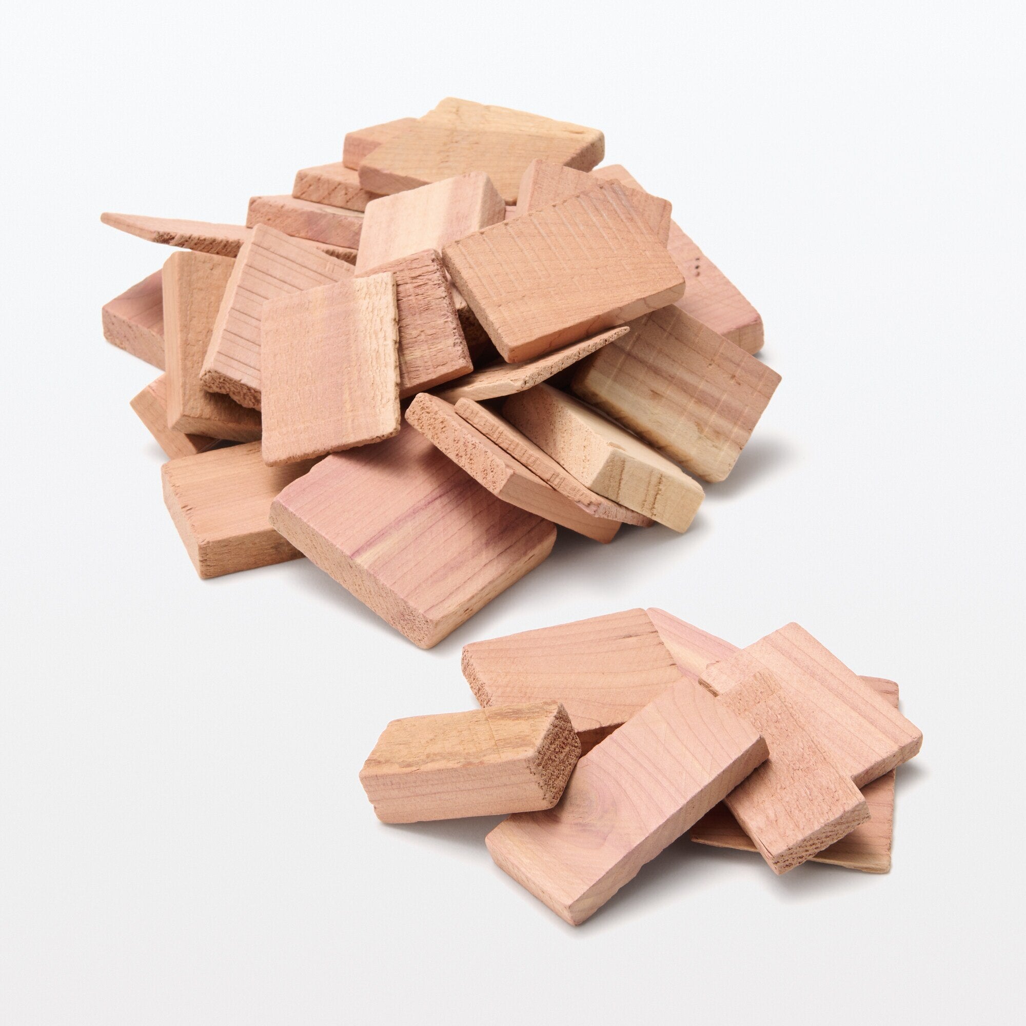 Irregular Shapes Red Cedar Block Set with Sandpaper - Image 2
