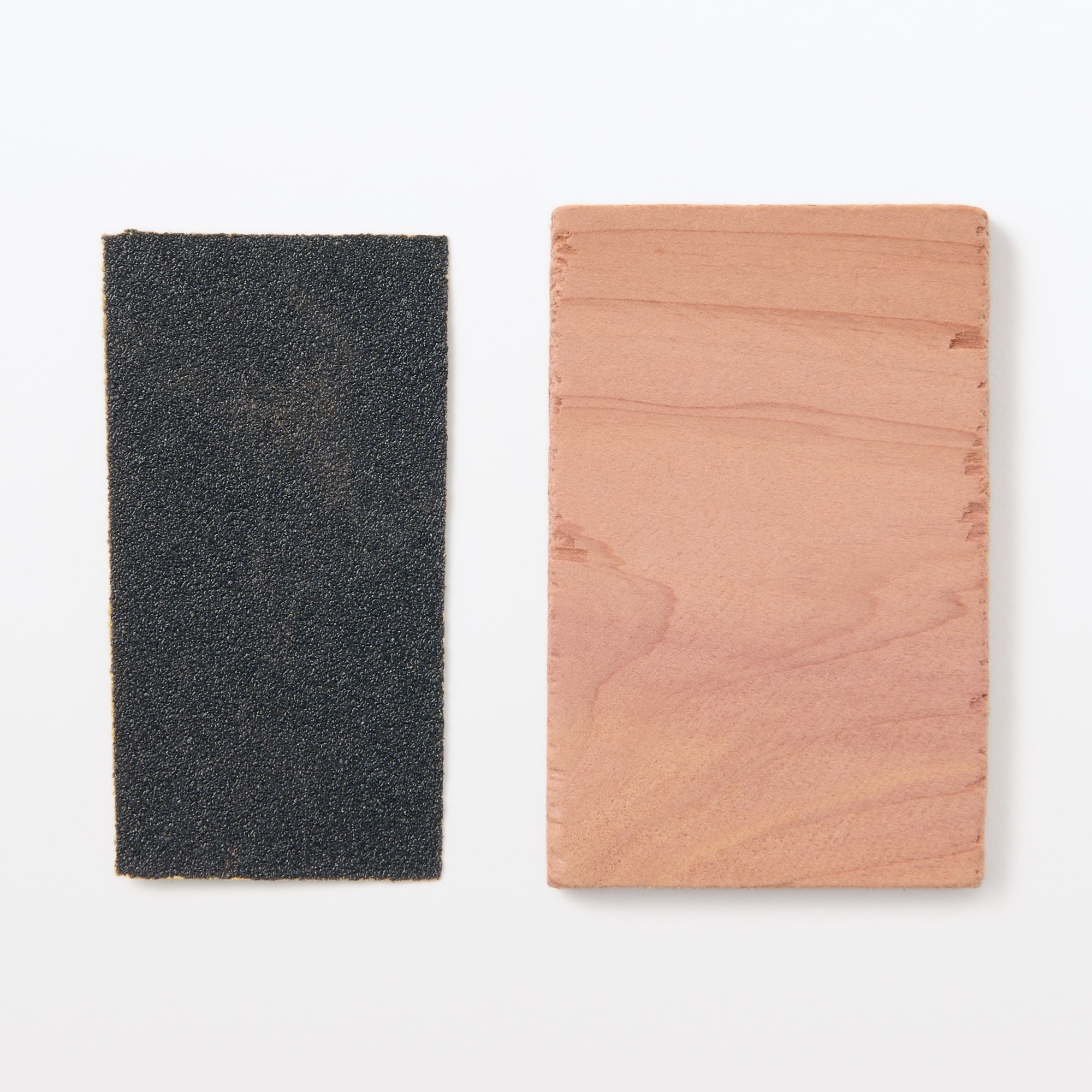 Irregular Shapes Red Cedar Block Set with Sandpaper - Image 3