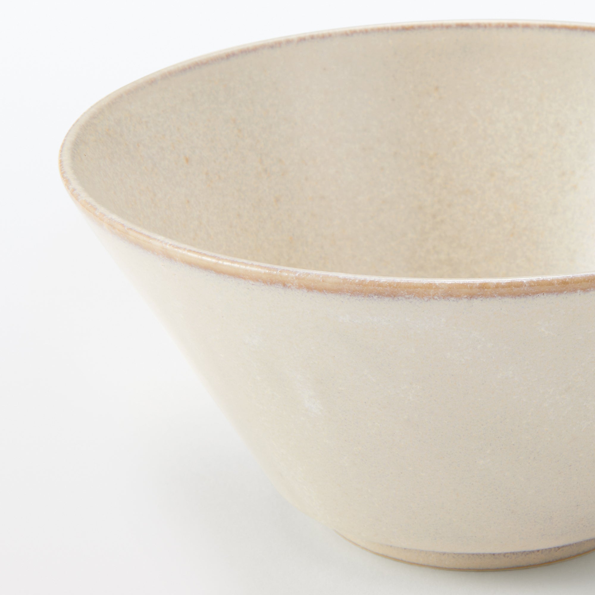 Mino Ware Noodle Bowl - White Glaze 7.4 - Image 5