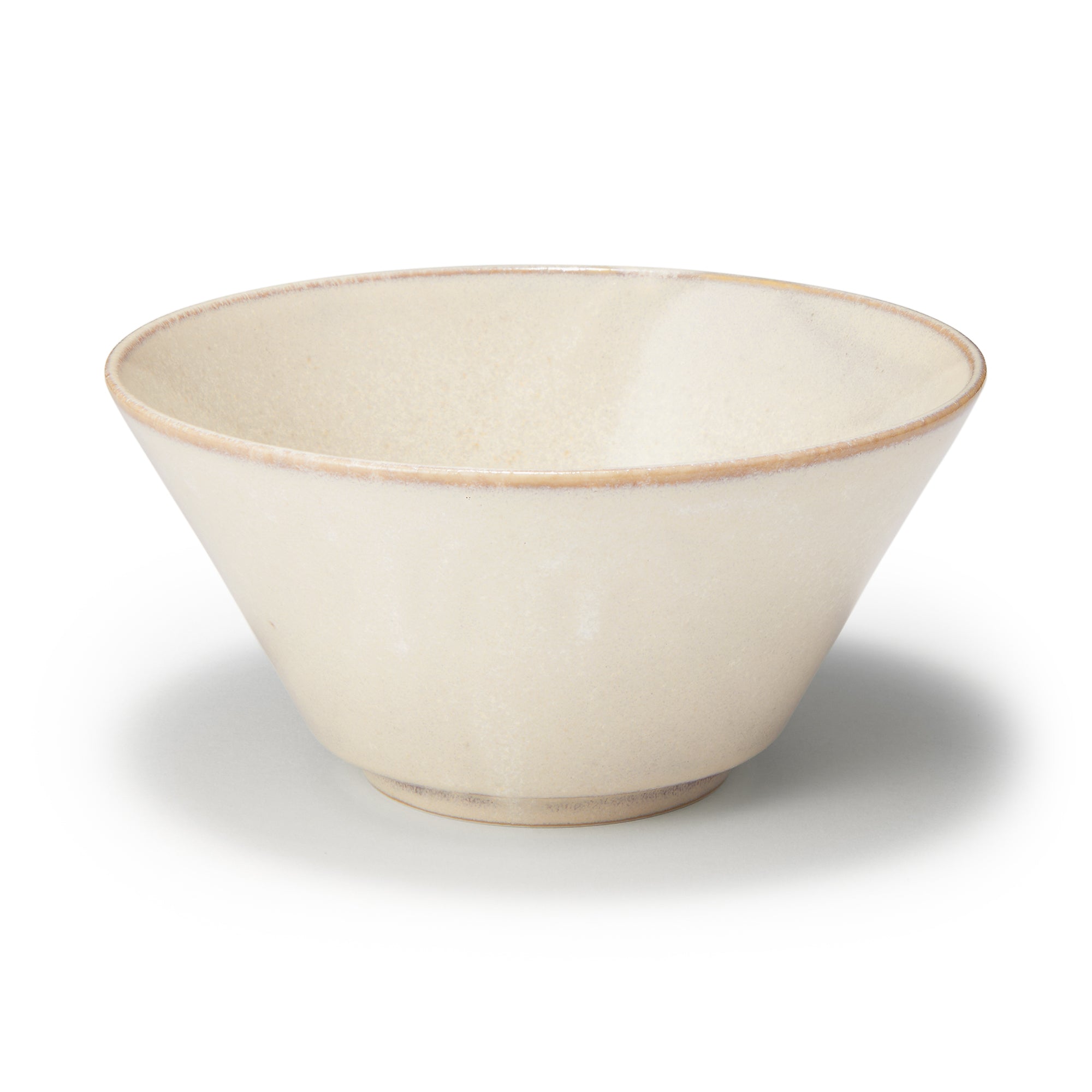 Mino Ware Noodle Bowl - White Glaze 7.4
