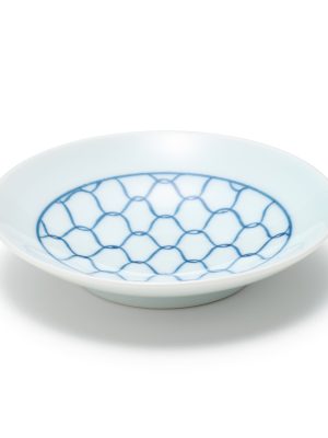 Hasami Ware Small Plate - Mesh Pattern