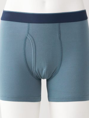Men's Lyocell Blend Front Open Boxer Briefs