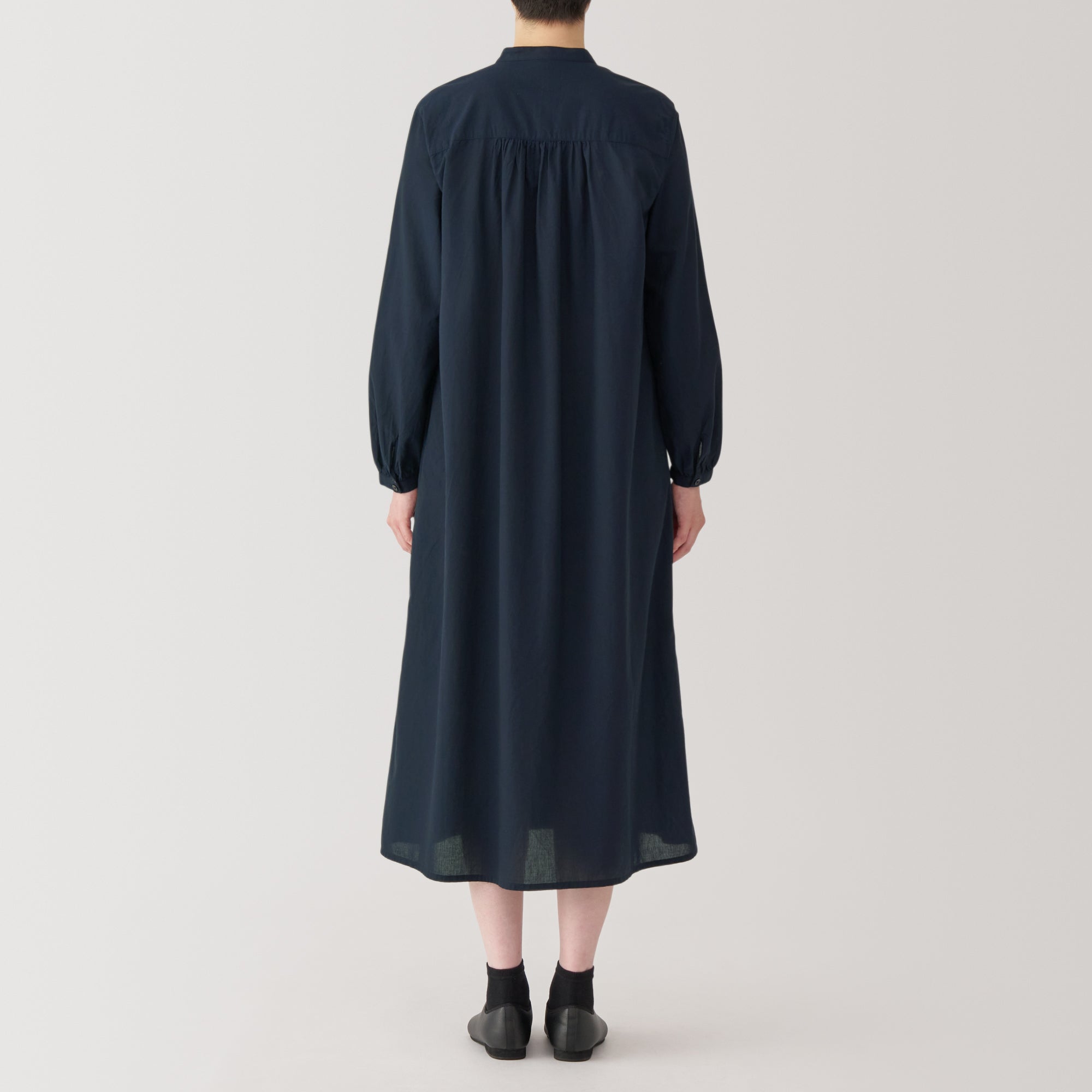 Women's Cotton Voile Long Sleeve Dress - Image 6