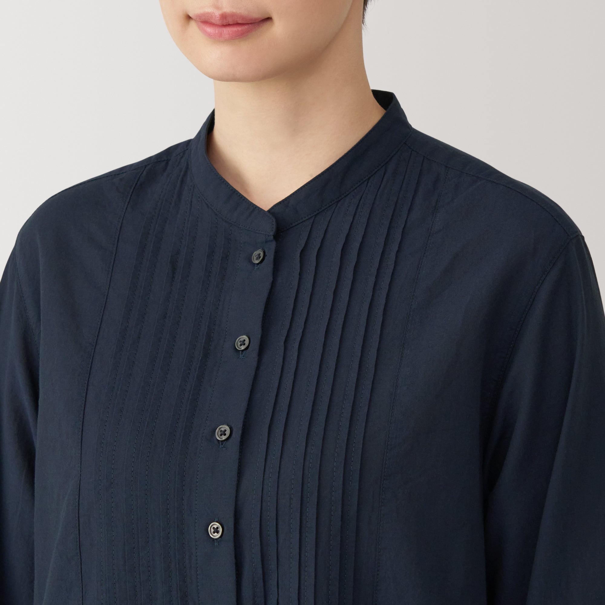 Women's Cotton Voile Long Sleeve Dress - Image 7