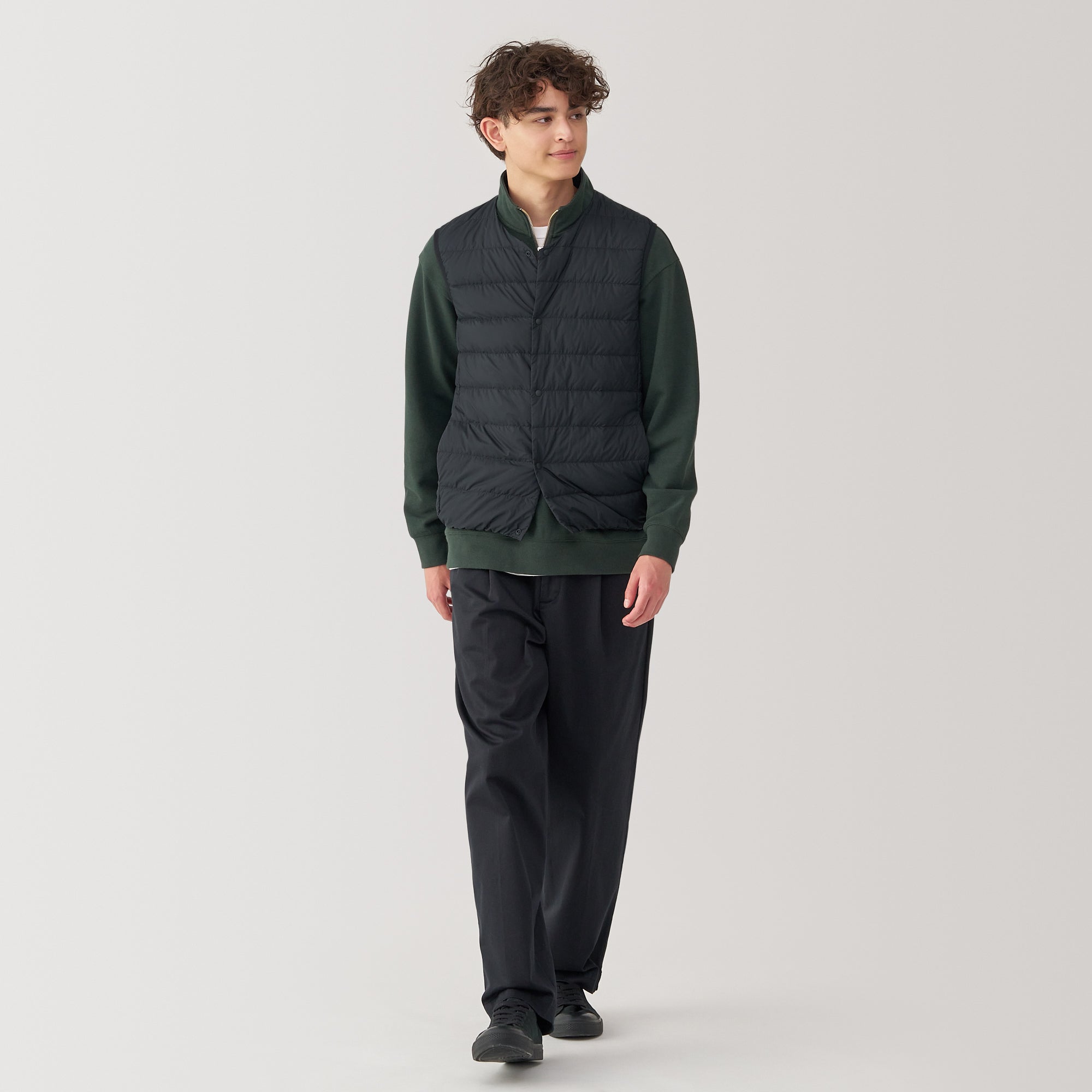 Men's Lightweight Down Collarless Vest - Image 15