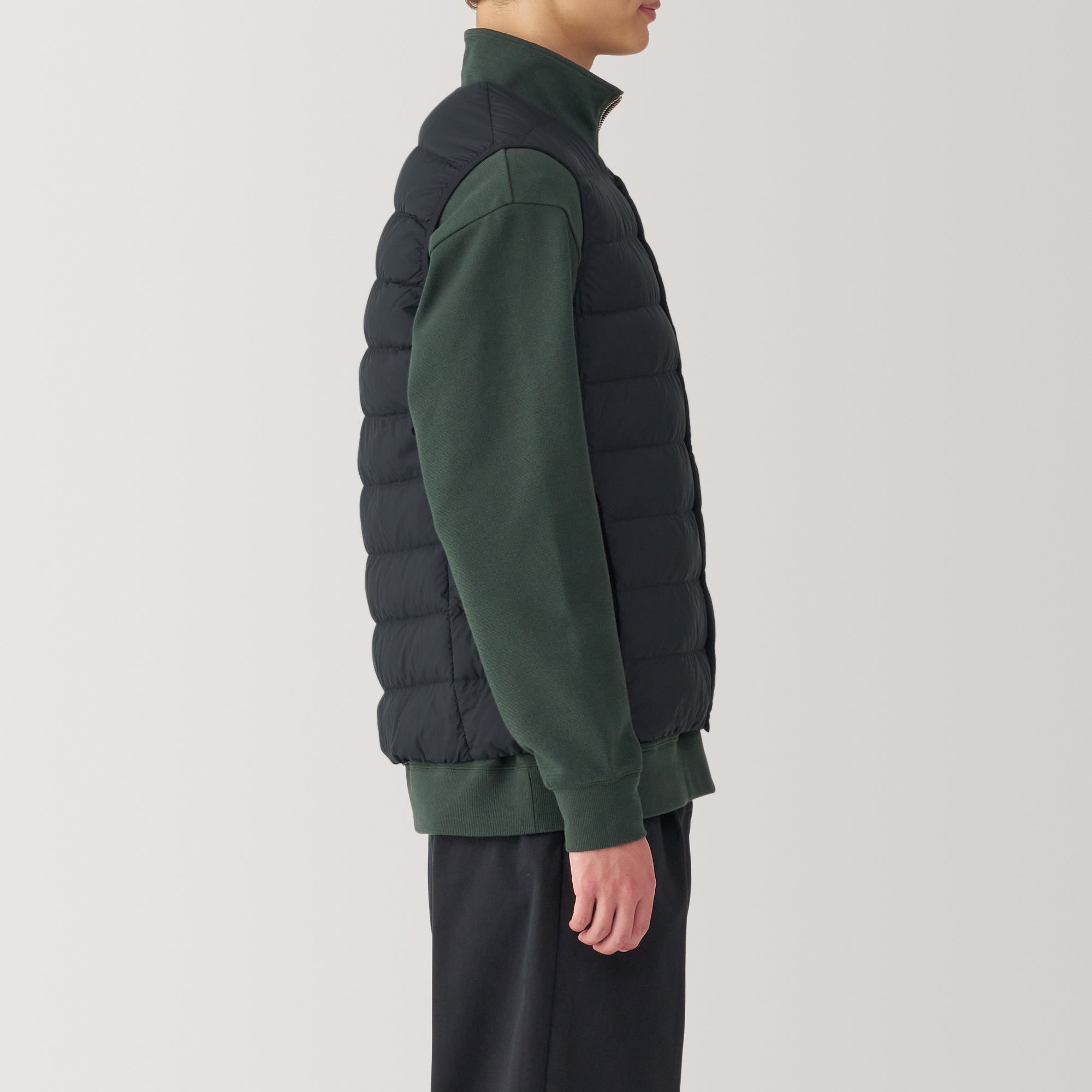 Men's Lightweight Down Collarless Vest - Image 16