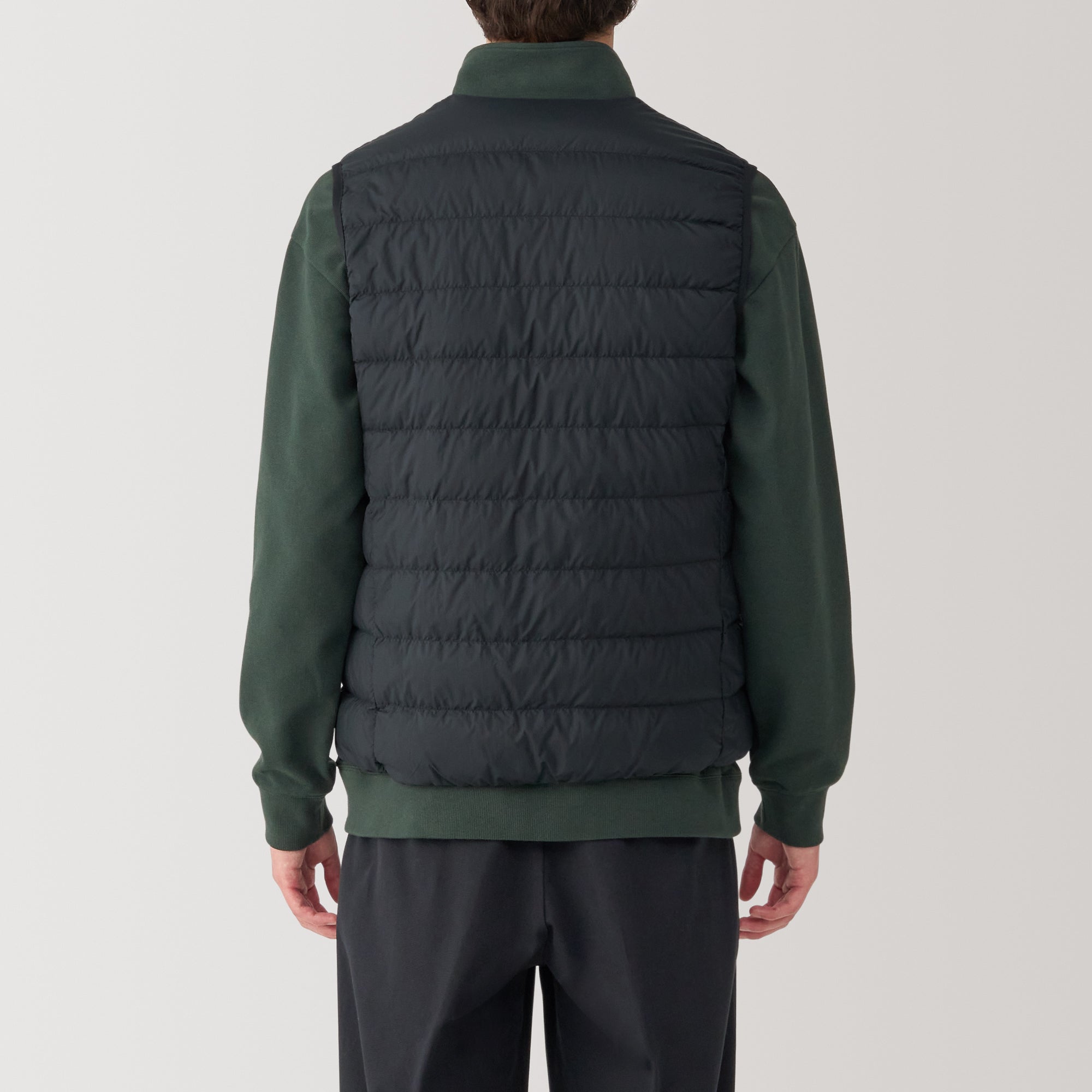 Men's Lightweight Down Collarless Vest - Image 17