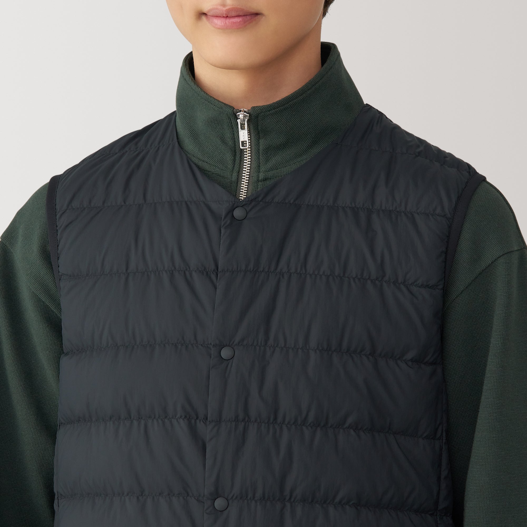 Men's Lightweight Down Collarless Vest - Image 18