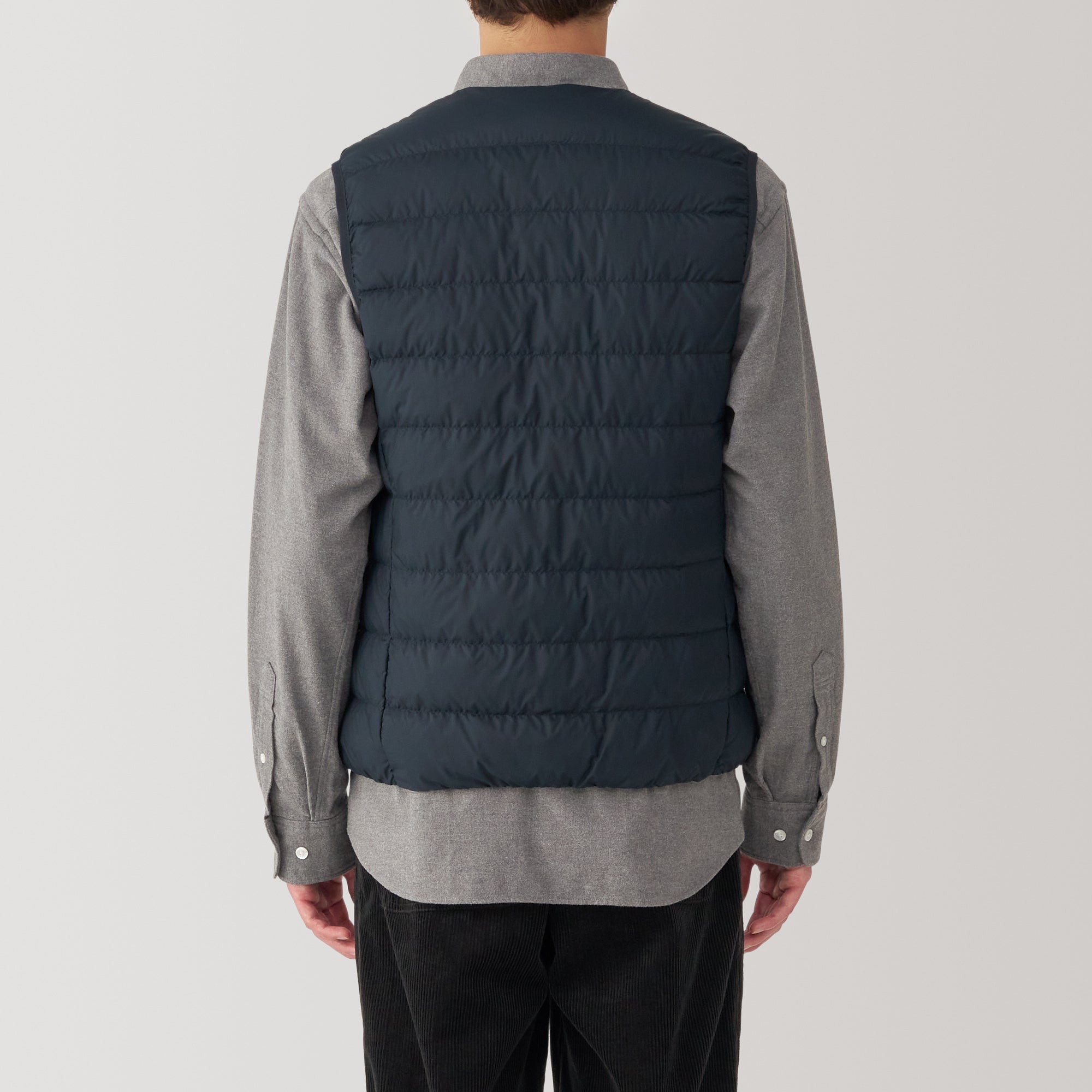 Men's Lightweight Down Collarless Vest - Image 28