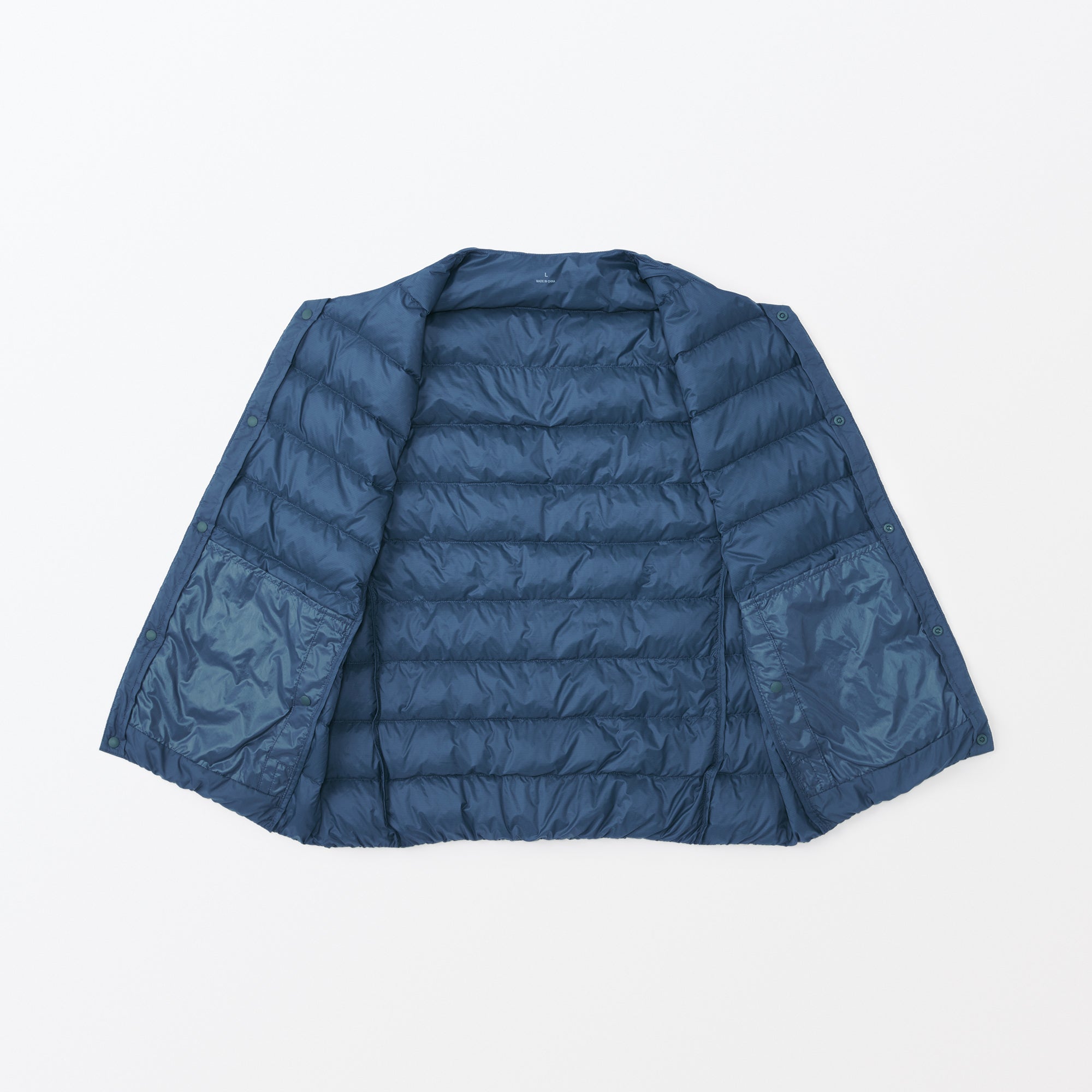 Men's Lightweight Down Collarless Vest - Image 11