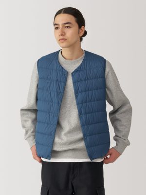 Men's Lightweight Down Collarless Vest