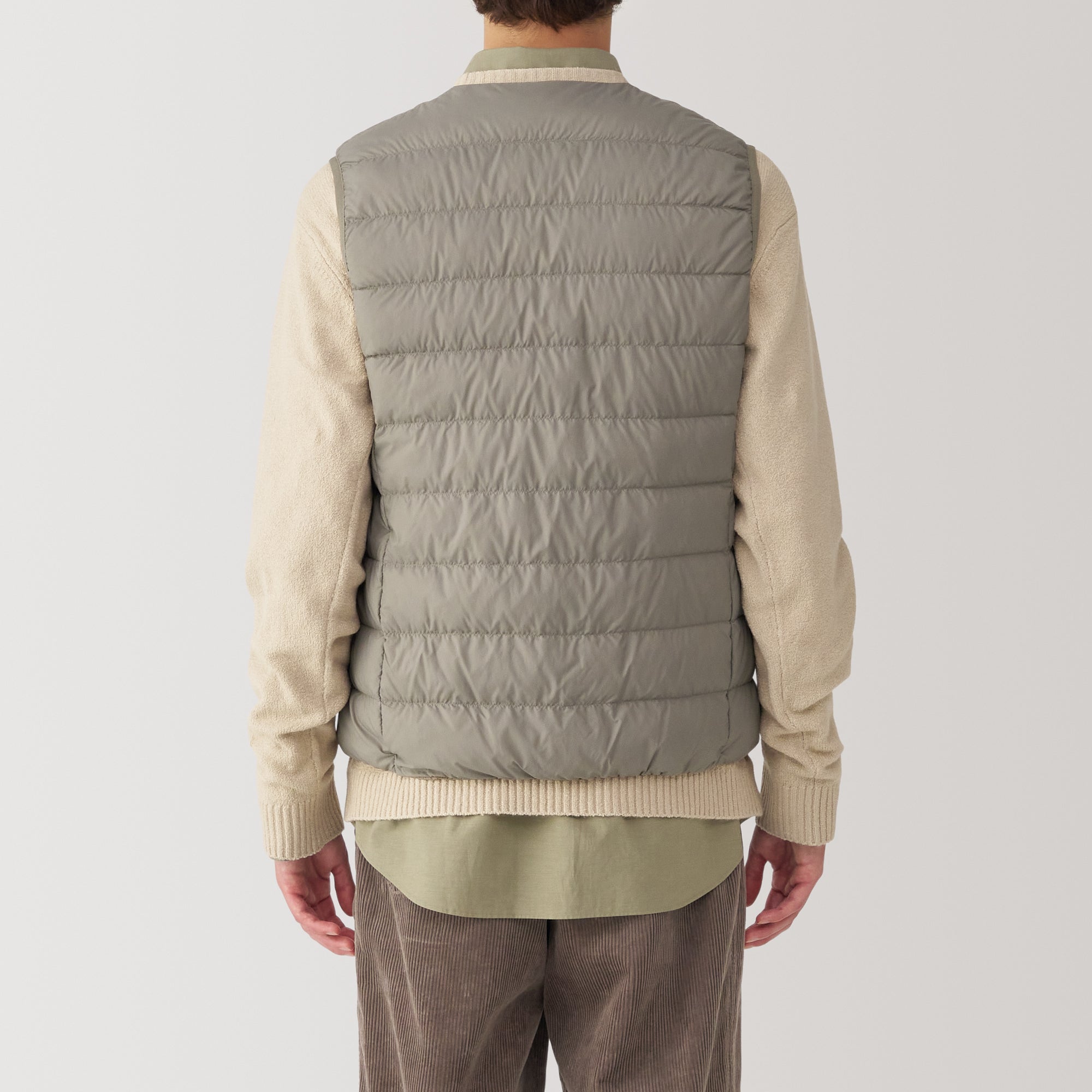 Men's Lightweight Down Collarless Vest - Image 39