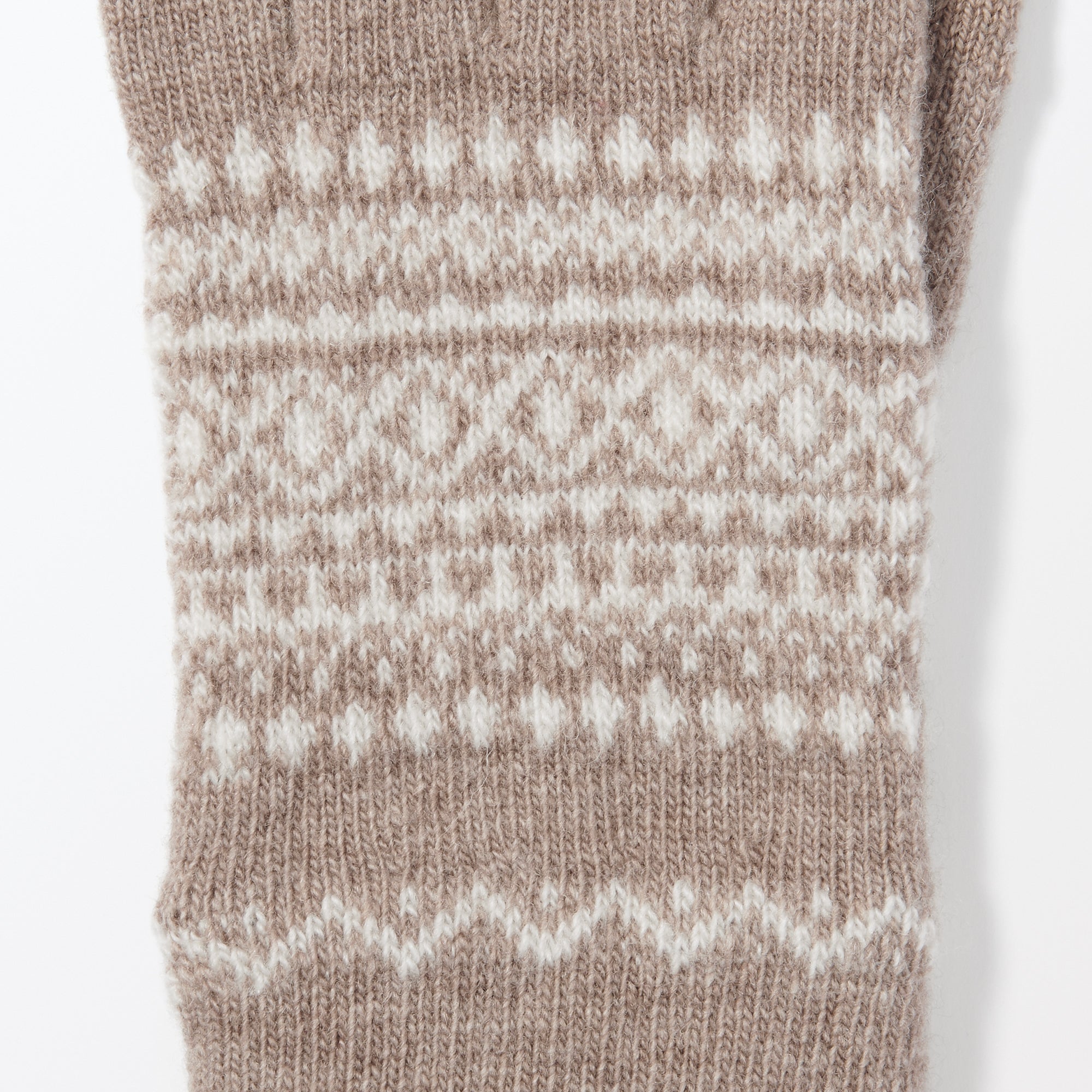 Wool Blend Patterned Touchscreen Gloves - Image 7