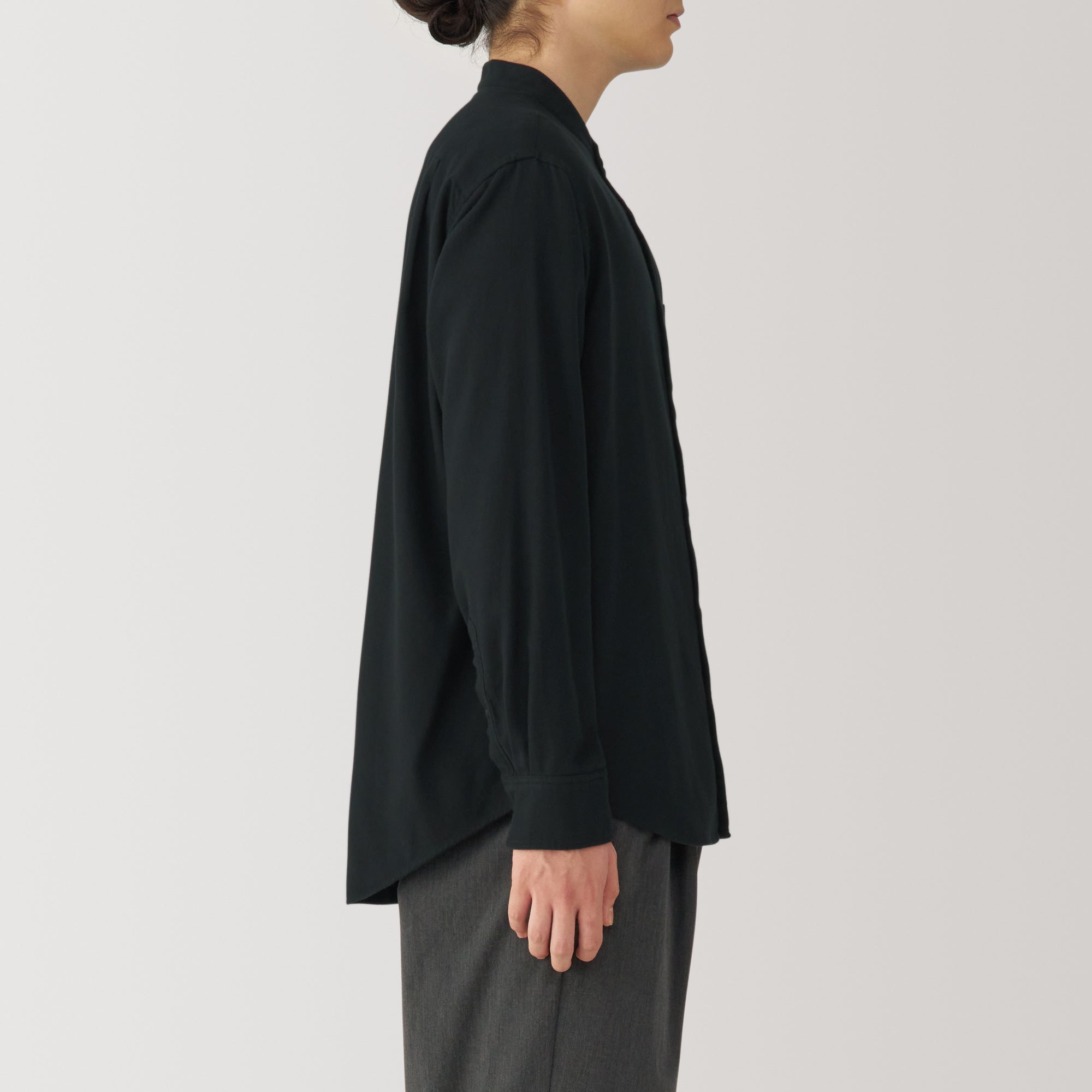 Men's Flannel Stand Collar Long Sleeve Shirt - Image 21