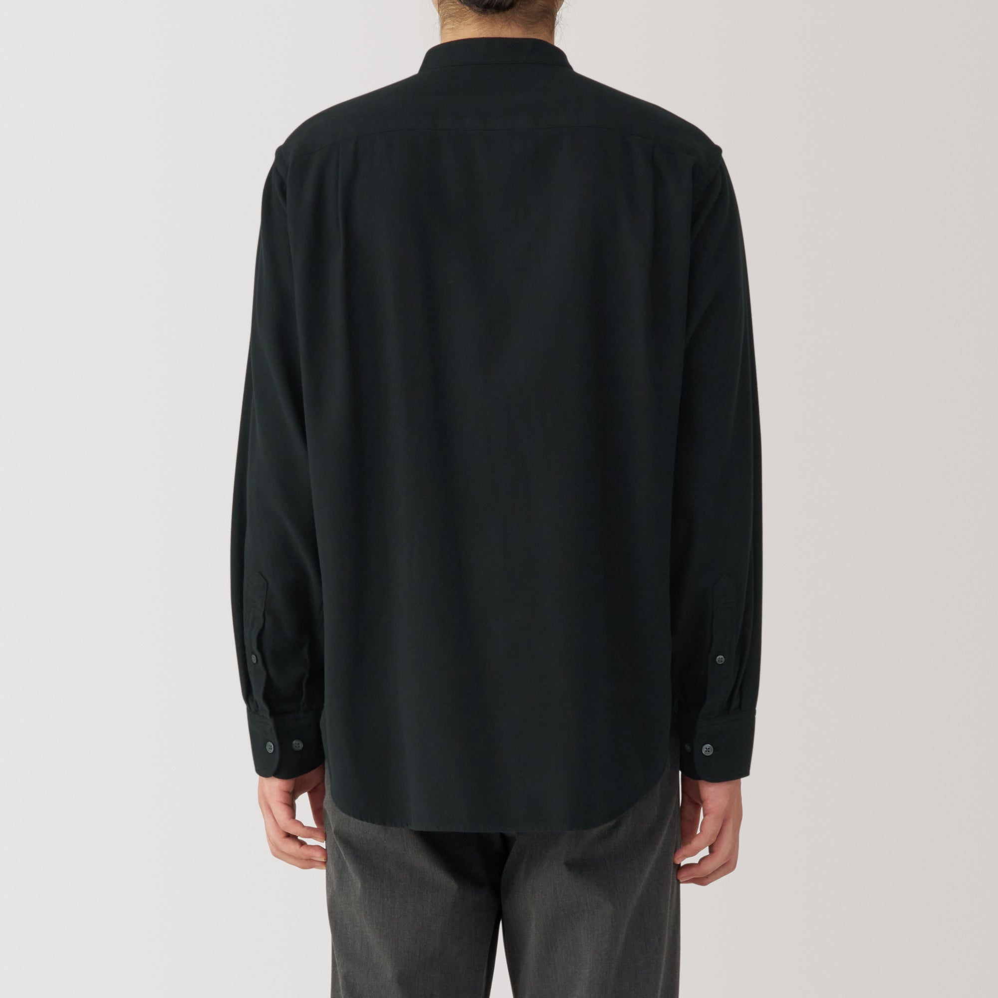 Men's Flannel Stand Collar Long Sleeve Shirt - Image 22