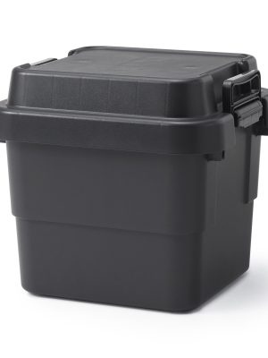 Heavy Duty Polypropylene Storage Box - Dark Gray - Small 7.9 gal