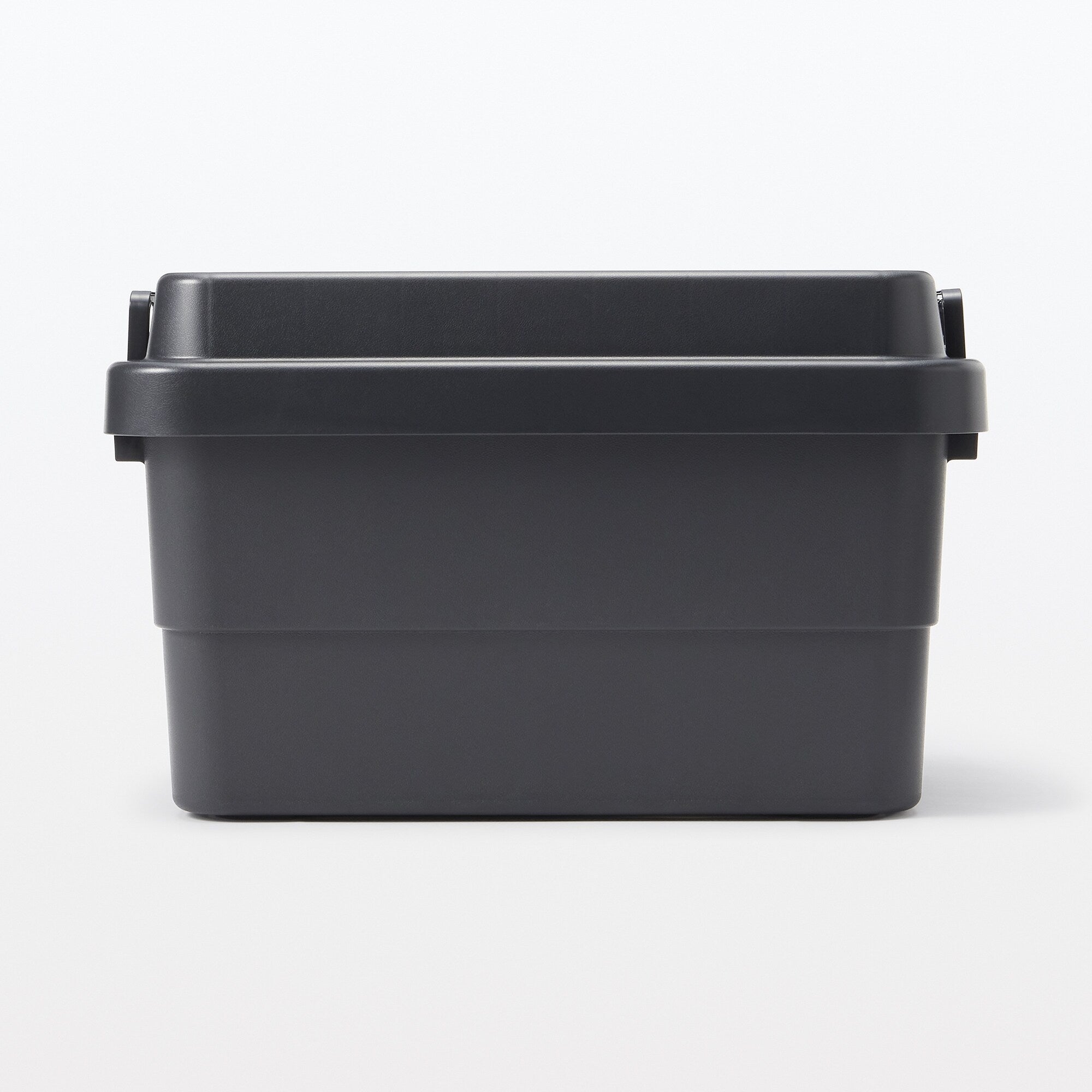 Heavy Duty Polypropylene Storage Box - Dark Gray - Large 13.2 gal - Image 2