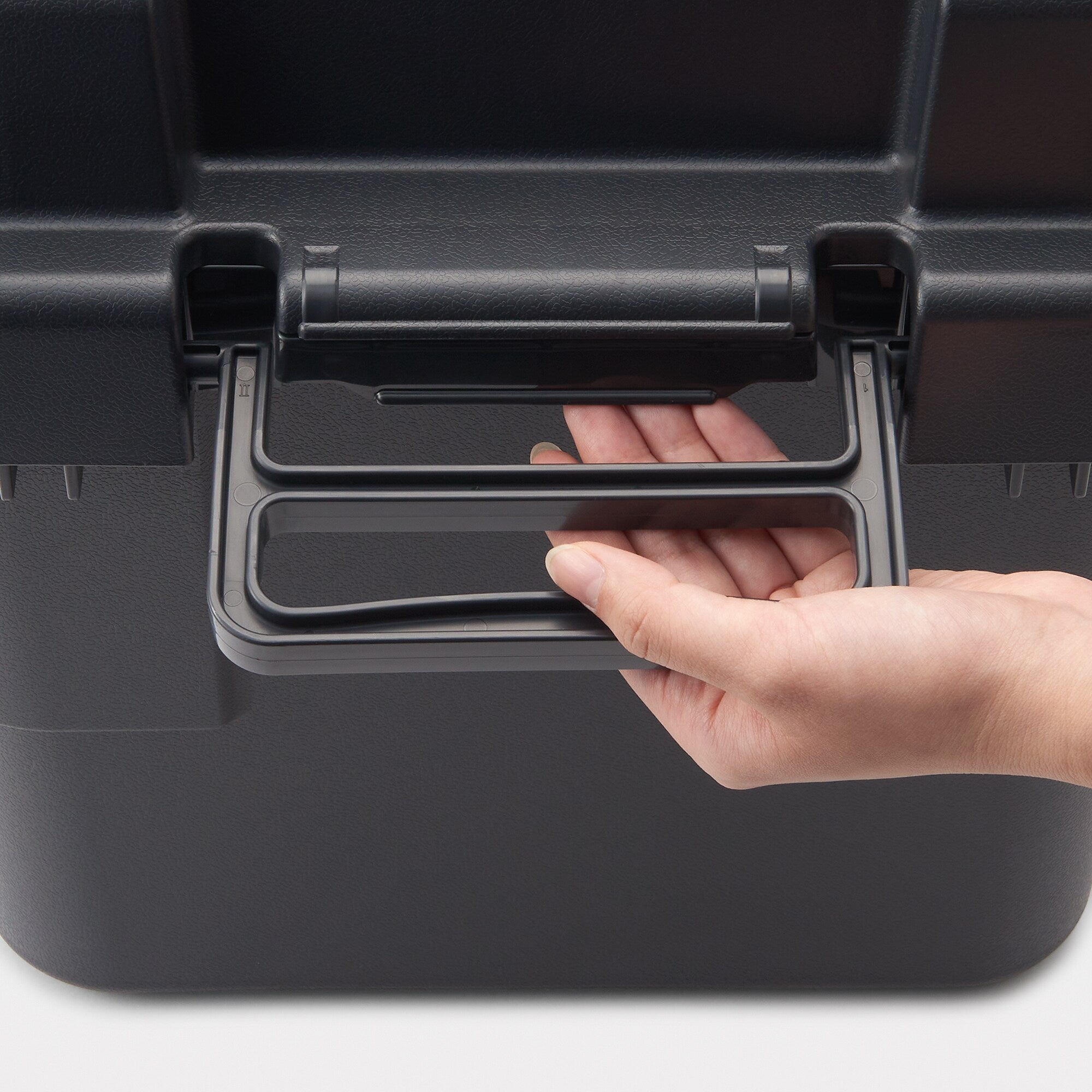 Heavy Duty Polypropylene Storage Box - Dark Gray - Large 13.2 gal - Image 6