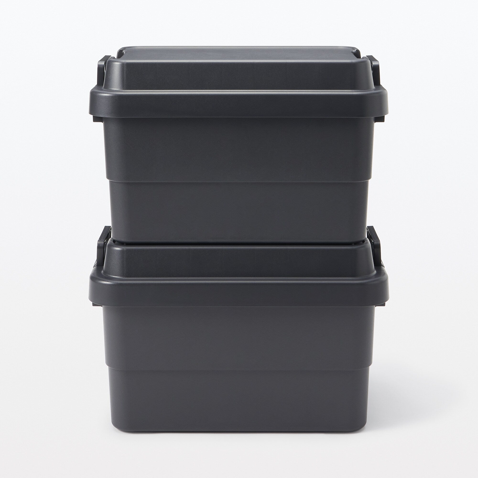 Heavy Duty Polypropylene Storage Box - Dark Gray - Large 13.2 gal - Image 7