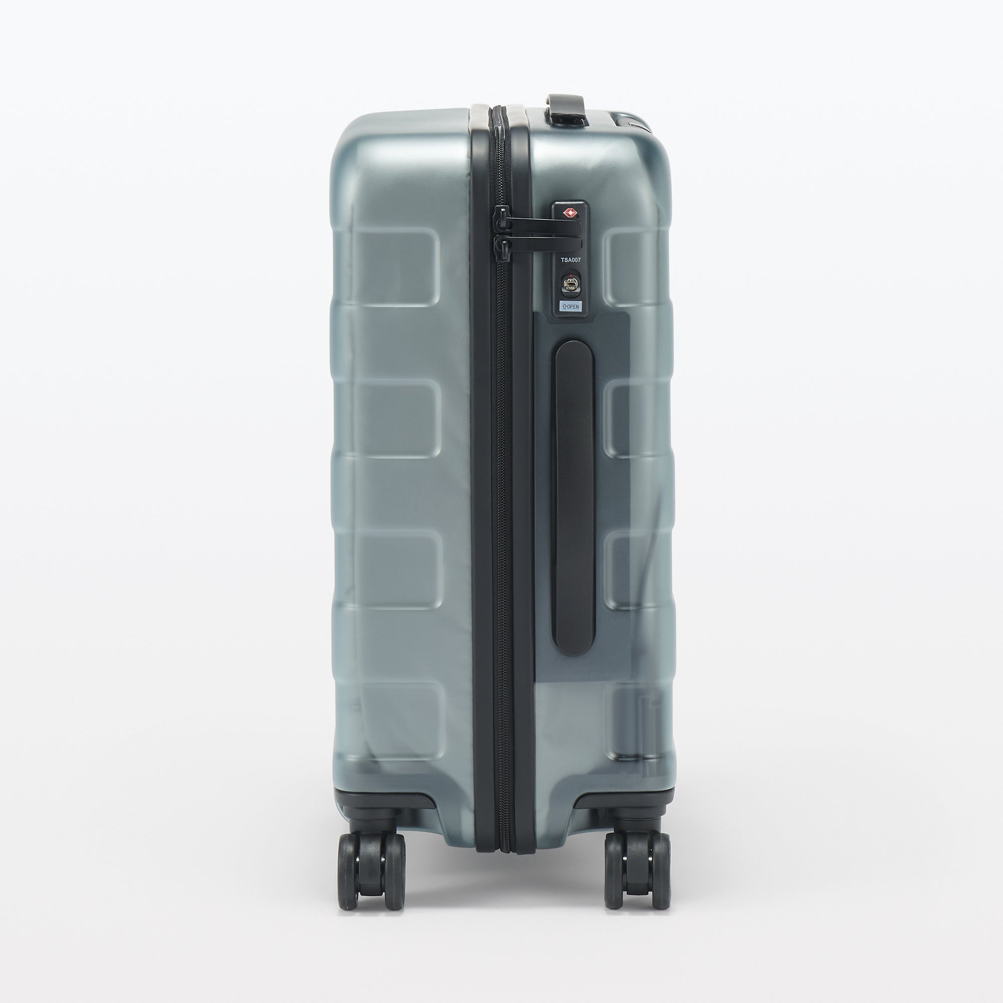 Adjustable Handle Hard Shell Suitcase 36L - Translucent | Carry-On - Image 3