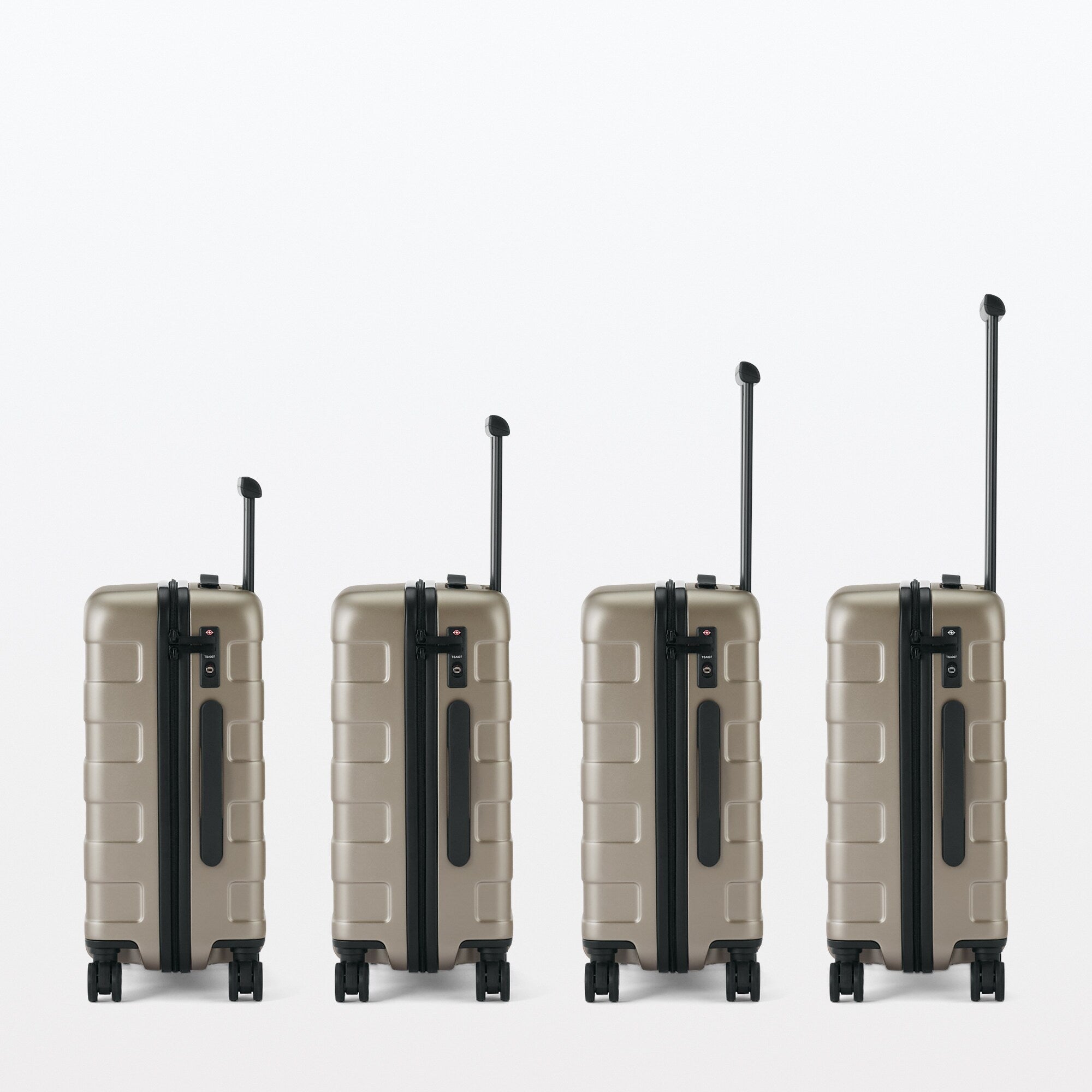 Adjustable Handle Hard Shell Suitcase 36L - Translucent | Carry-On - Image 12