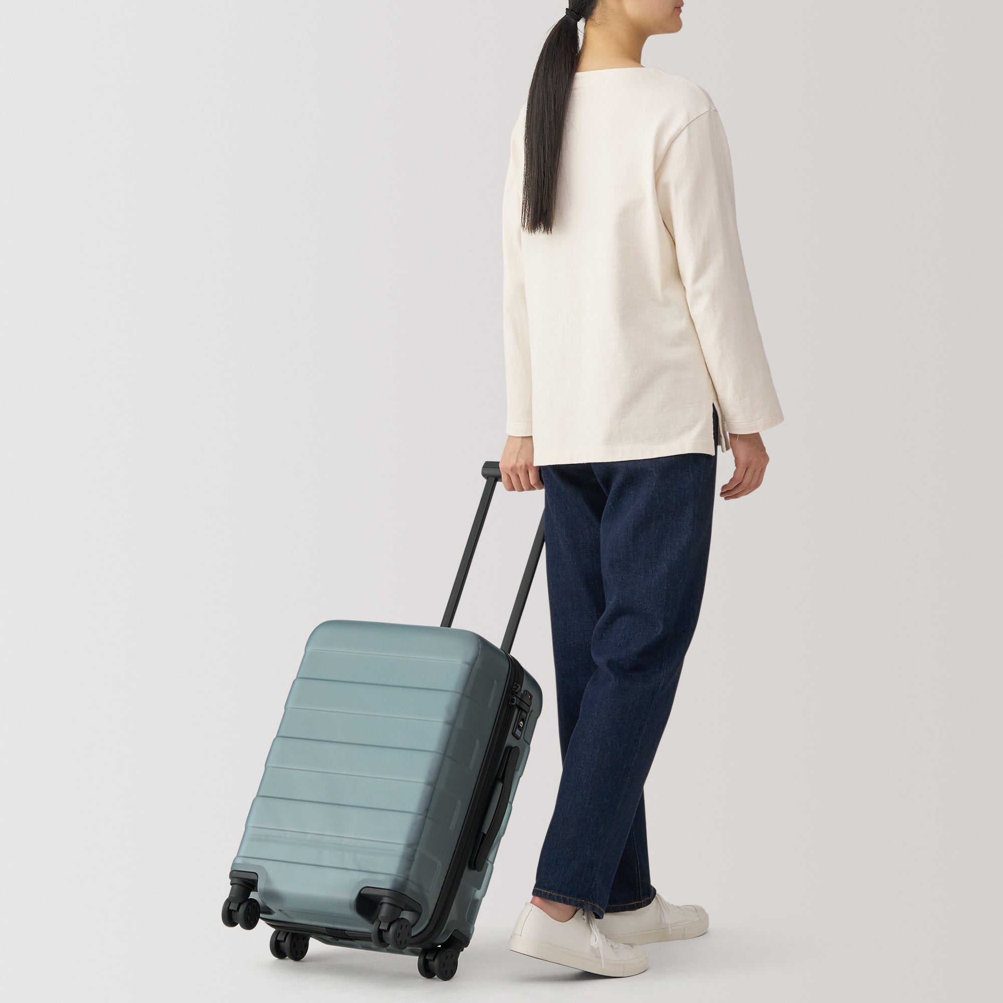 Adjustable Handle Hard Shell Suitcase 36L - Translucent | Carry-On - Image 17